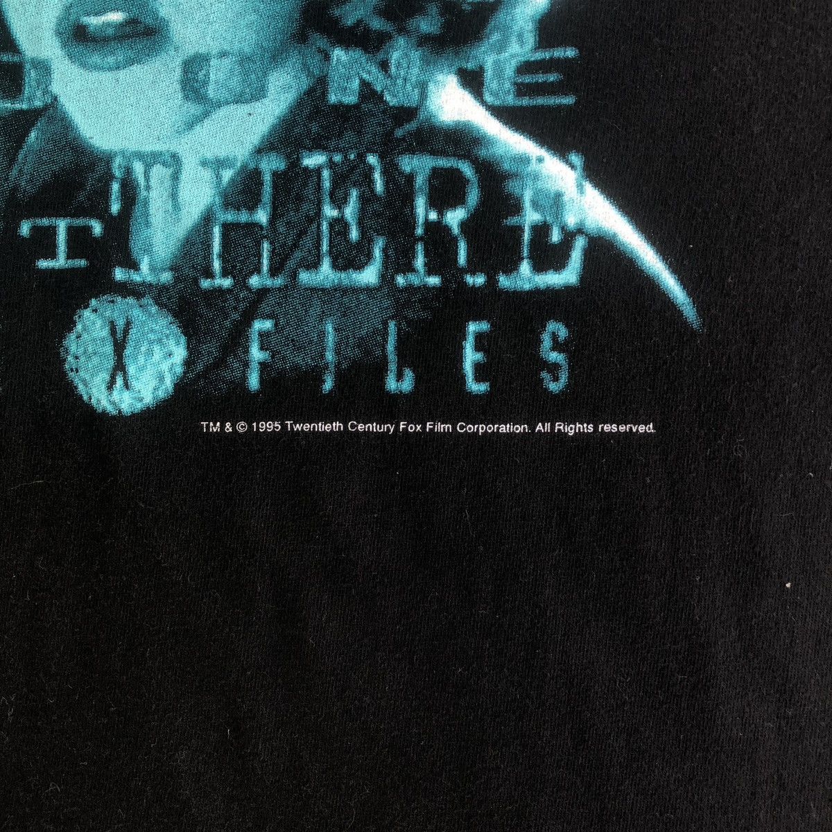 Vintage 1995 The X-Files ‘Deny Everything’ Promo Tee Size US XL / EU 56 / 4 - 3 Thumbnail