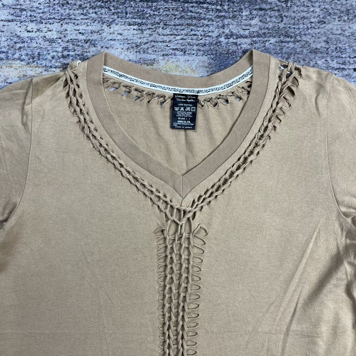 Number (N)ine Number Nine Ss07 braided v neck t shirt Size US S / EU 44-46 / 1 - 3 Thumbnail