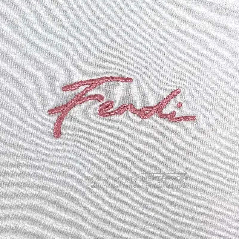 Fendi Fendi White Cotton Embroidered Short Sleeve T-Shirt . Size XS / US 0-2 / IT 36-38 - 4 Thumbnail