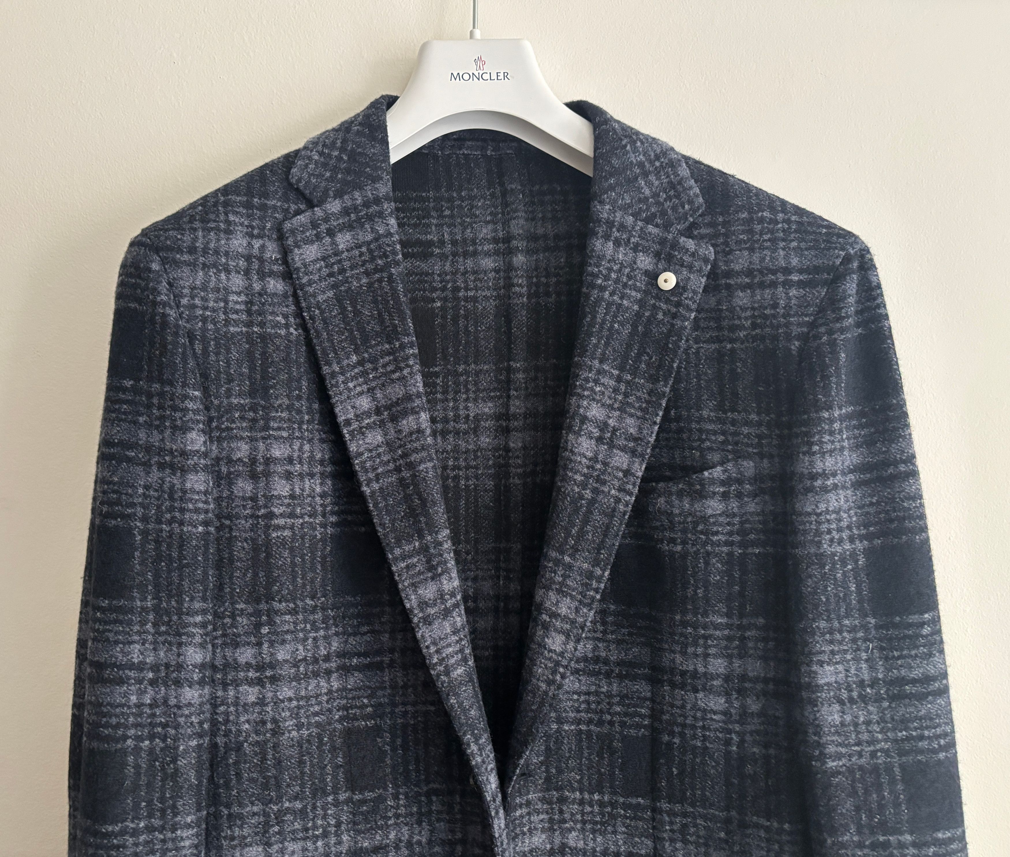 L.B.M. 1911 $000 Dandy Jacket Unstructured Plaid Wool Sport Coat Size 42R - 2 Thumbnail
