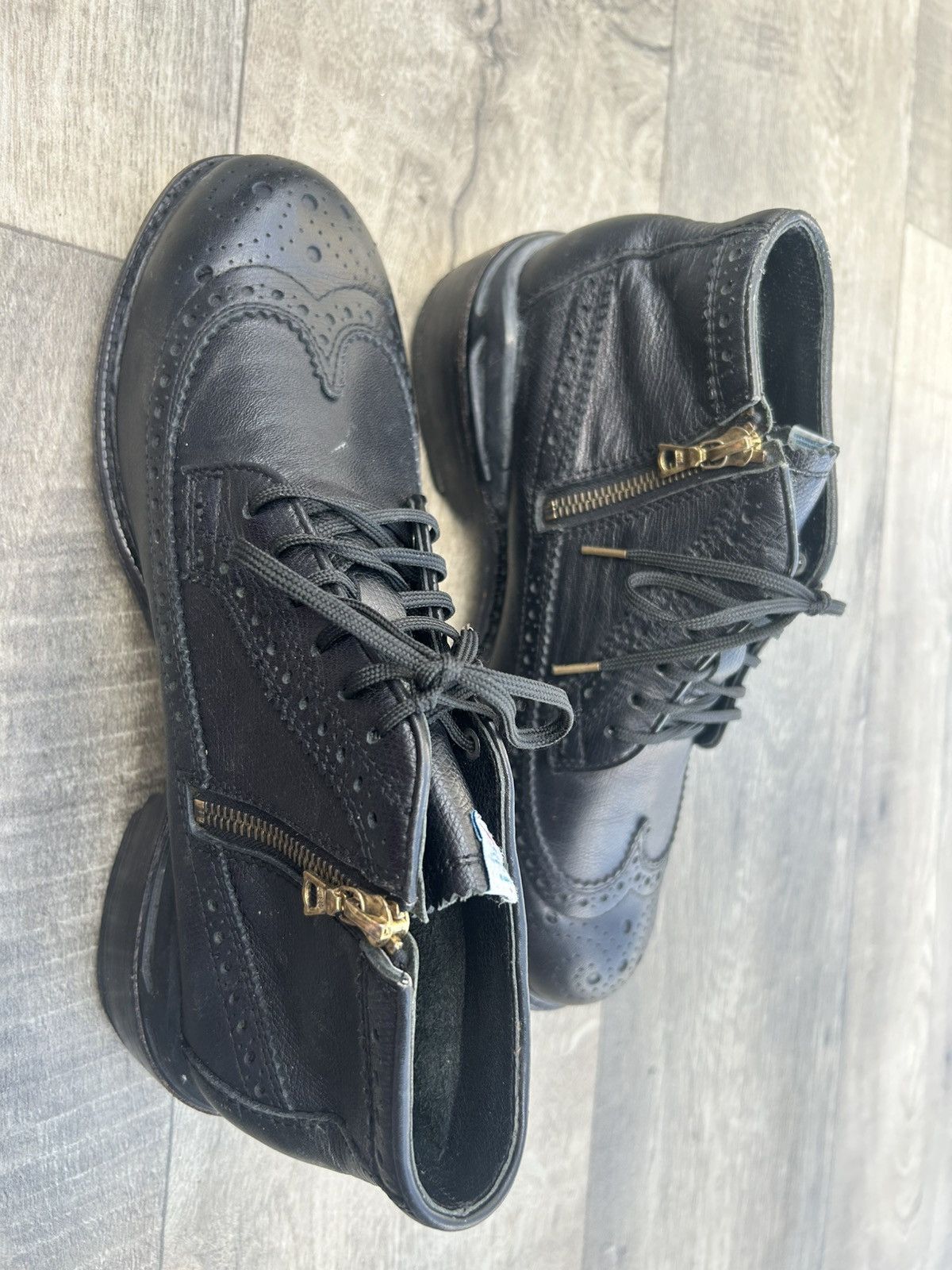 Visvim Visvim Patrician Mid W.T.-Folk brogue boots Size US 8 / EU 41 - 3 Thumbnail