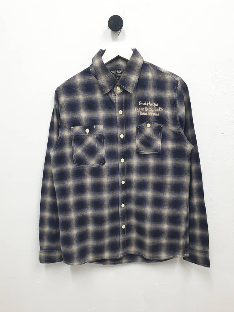 Japanese Brand 💥Panhard shadow purple flannel chambray Size US M / EU 48-50 / 2 - 1 Thumbnail