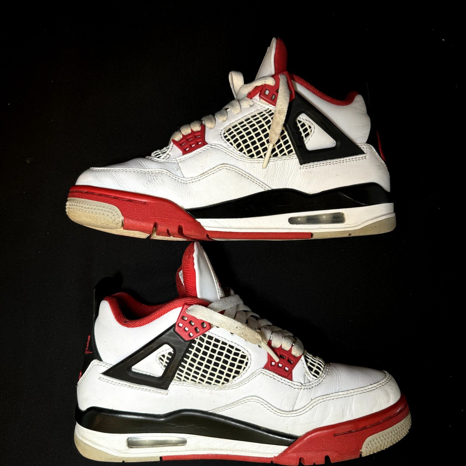 Jordan Brand × Nike Size 5.5 - Nike Air Jordan 4 Retro OG Fire Red Men's Shoes Size US 5.5 / EU 38 - 3 Thumbnail