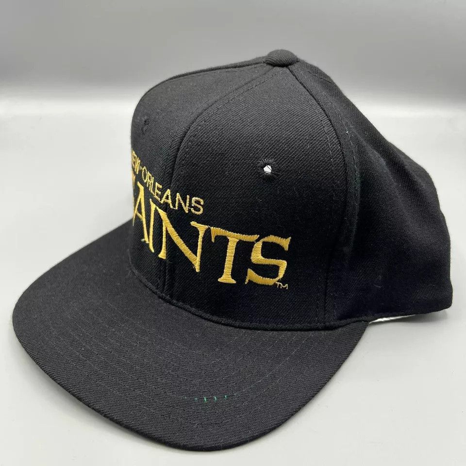 NFL × Vintage New Orleans Saints Hat Men NFL Snap Back Cap New Wool Size ONE SIZE - 2 Thumbnail
