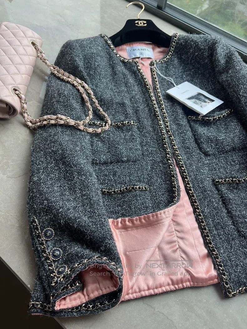 Chanel Chanel 19b pink no chain jacket Size XXS / US 00 / IT 34 - 2 Thumbnail
