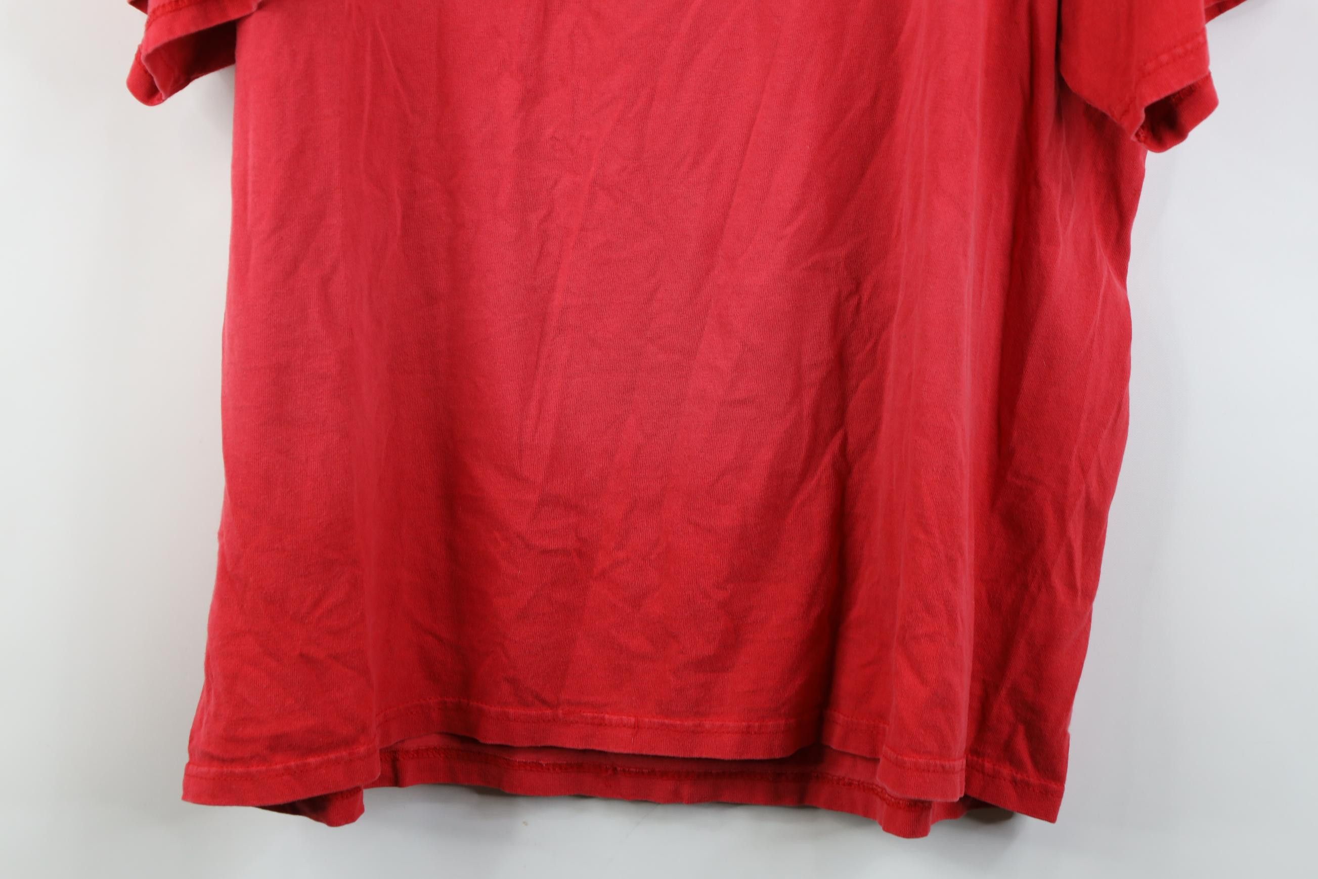 Vintage Vintage 90s Spell Ohio State University T-Shirt Red Cotton Size US XL / EU 56 / 4 - 16 Thumbnail