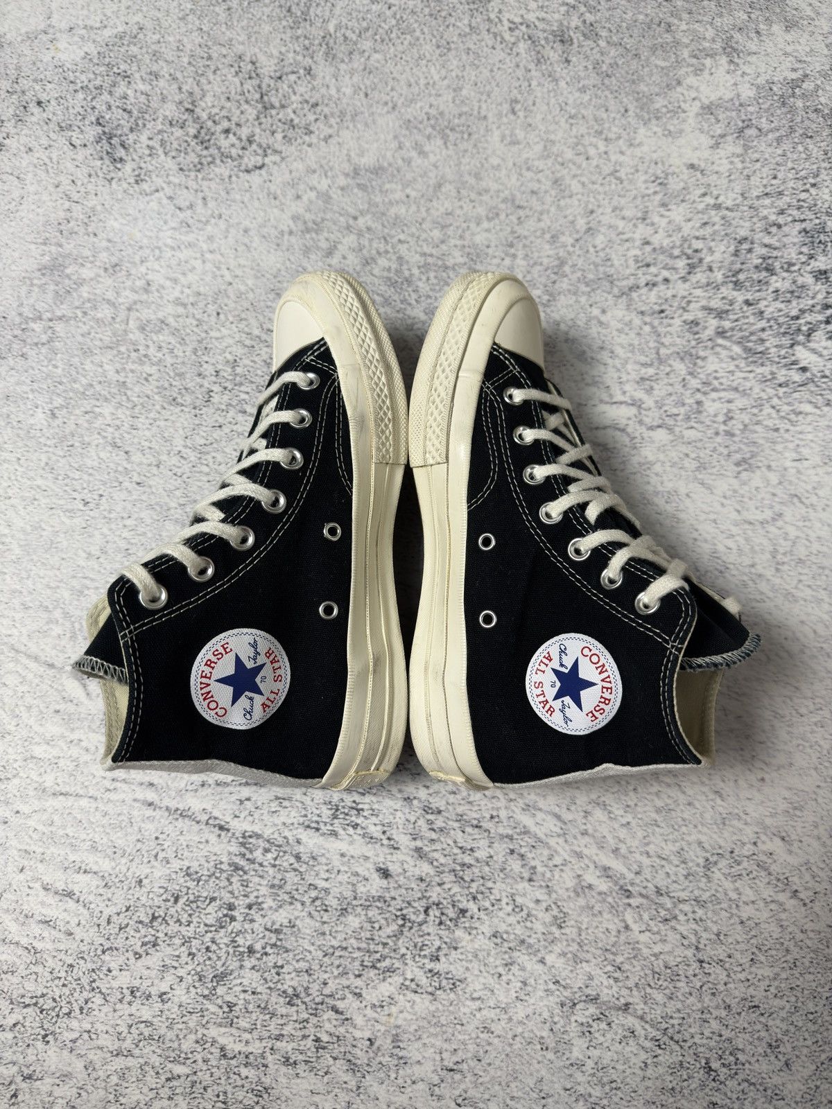 Comme des Garcons PLAY × Converse Comme Des Garçons Play x Converse High Top Sneakers Woman Size US 8 / IT 38 - 5 Thumbnail