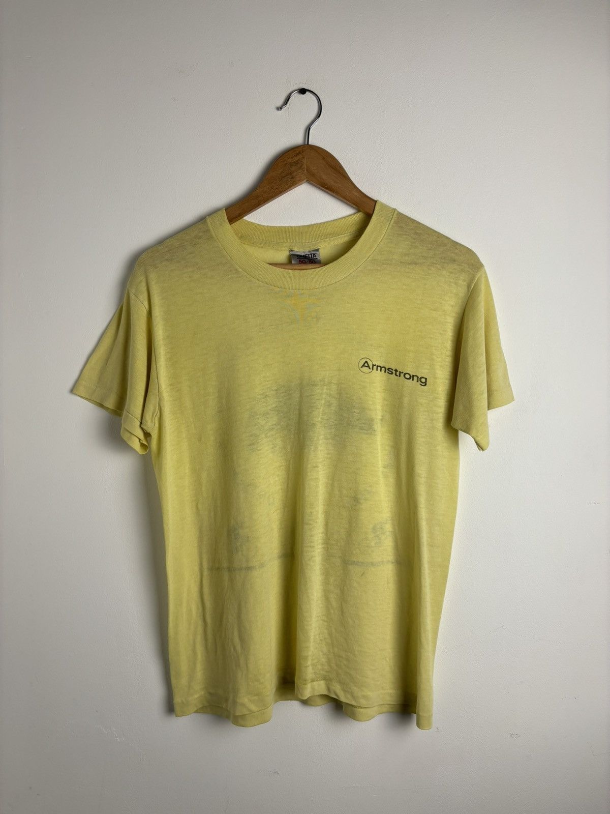 Vintage Vintage 1988 Armstrong Ride Singlestitch Tee Size US M / EU 48-50 / 2 - 2 Thumbnail