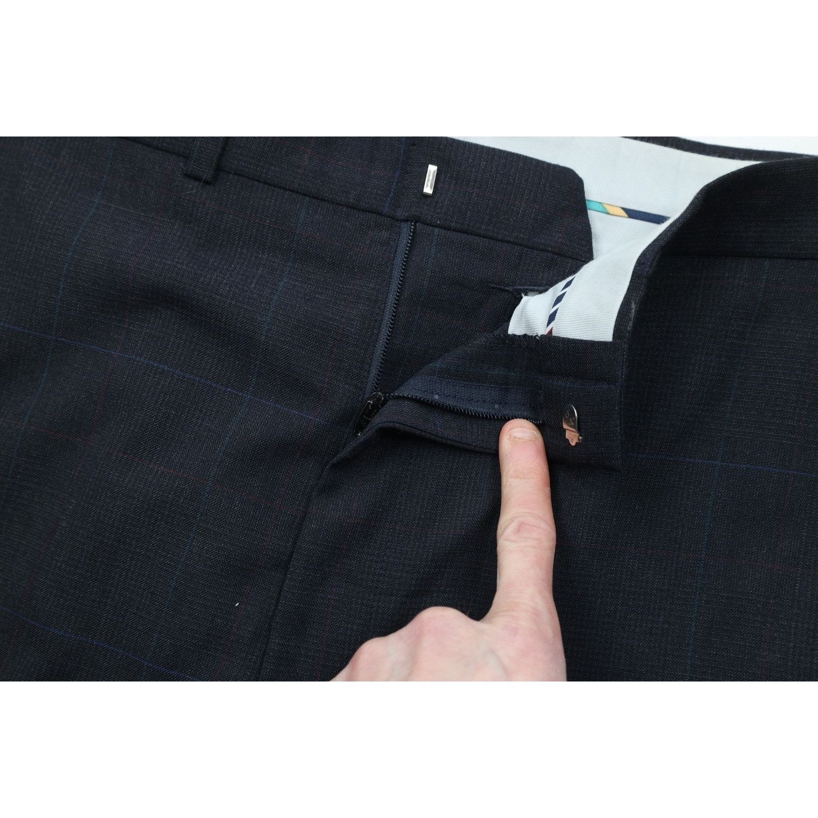 Vintage Vintage 70s Streetwear 2 Piece Wool Suit Wedding Size 44S - 17 Thumbnail
