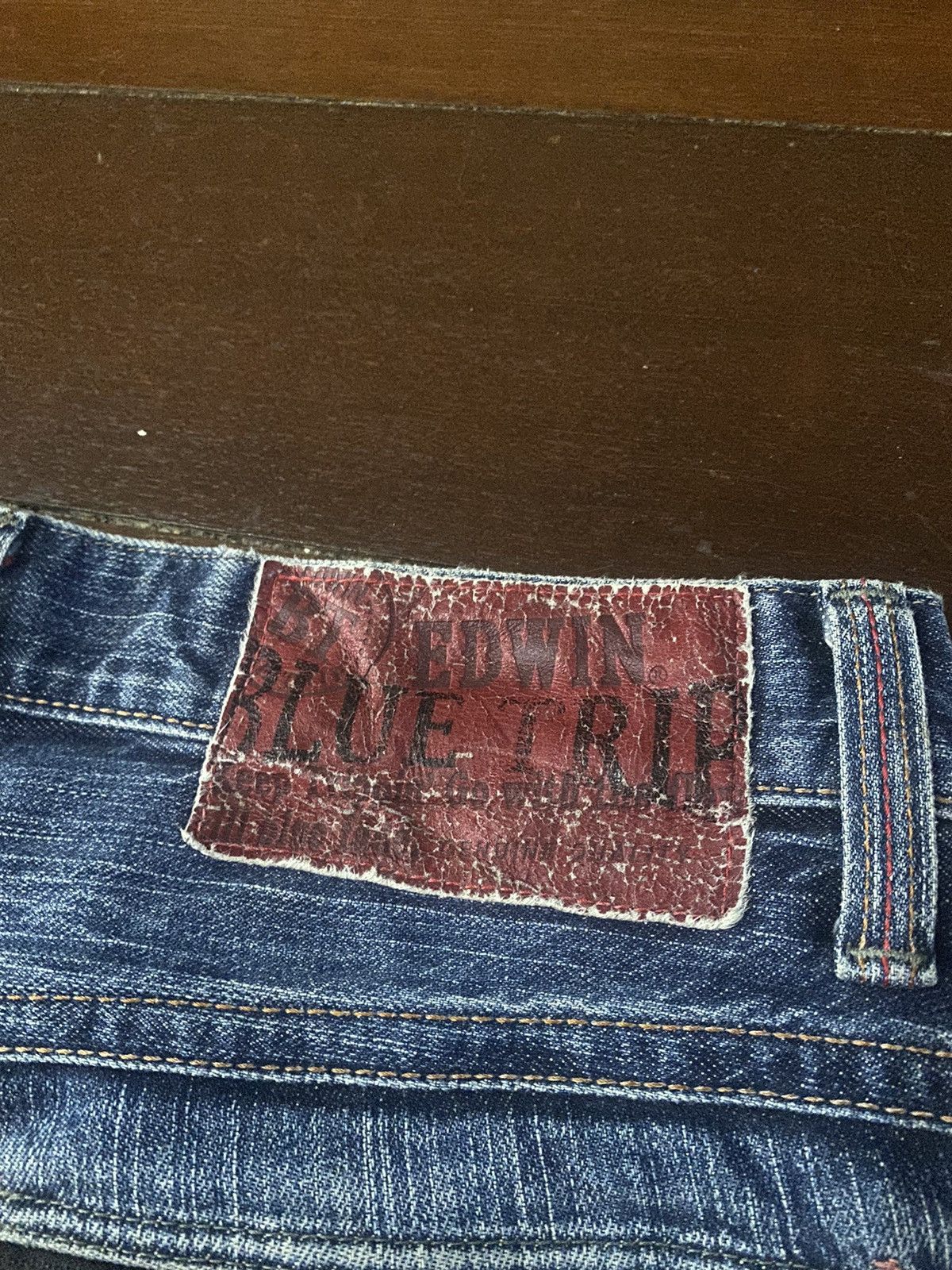 Edwin Fire 🔥🔥 EDWIN BLUE TRIP distressed denim flare jeans S1 Size US 32 / EU 48 - 18 Thumbnail