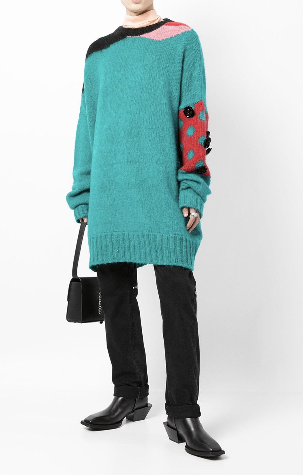 Raf Simons Raf Simons Colourblock Oversized Knit Sweater Size US S / EU 44-46 / 1 - 4 Thumbnail