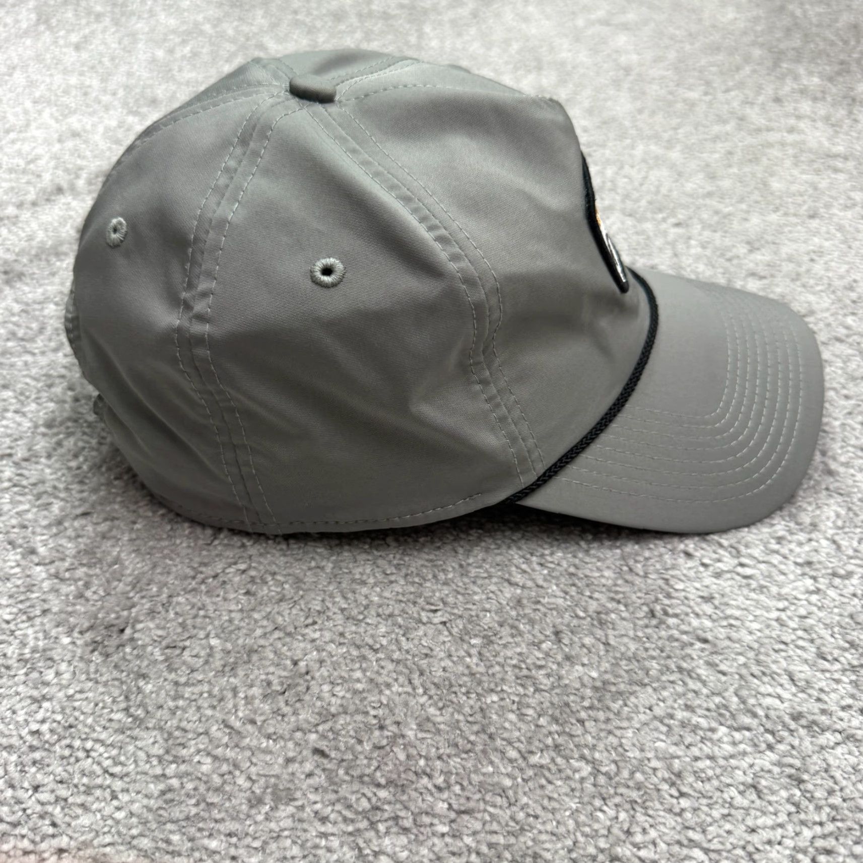 Imperial Imperial Golf Hat Cap Mens Gray Rope Snapback OSFA Size ONE SIZE - 4 Thumbnail