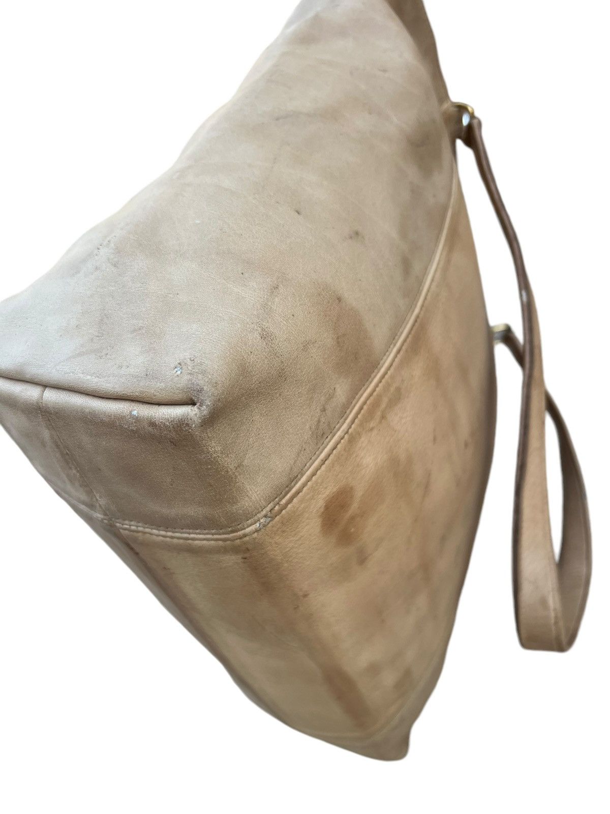 Coach × Leather Vintage 90s COACH Distress Stains Patina Leather Tote Bag Size ONE SIZE - 12 Thumbnail