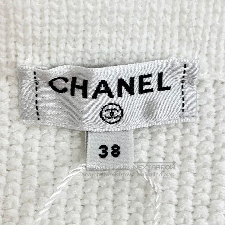 Chanel Chanel White logo embroidered cotton A-line long-sleeved k Size XS / US 0-2 / IT 36-38 - 7 Thumbnail