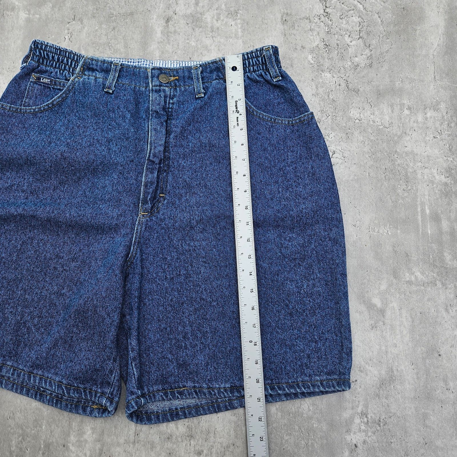 Lee Vintage High Rise Jorts Lee HR Women's Medium Jean Shorts Size 31" - 7 Thumbnail
