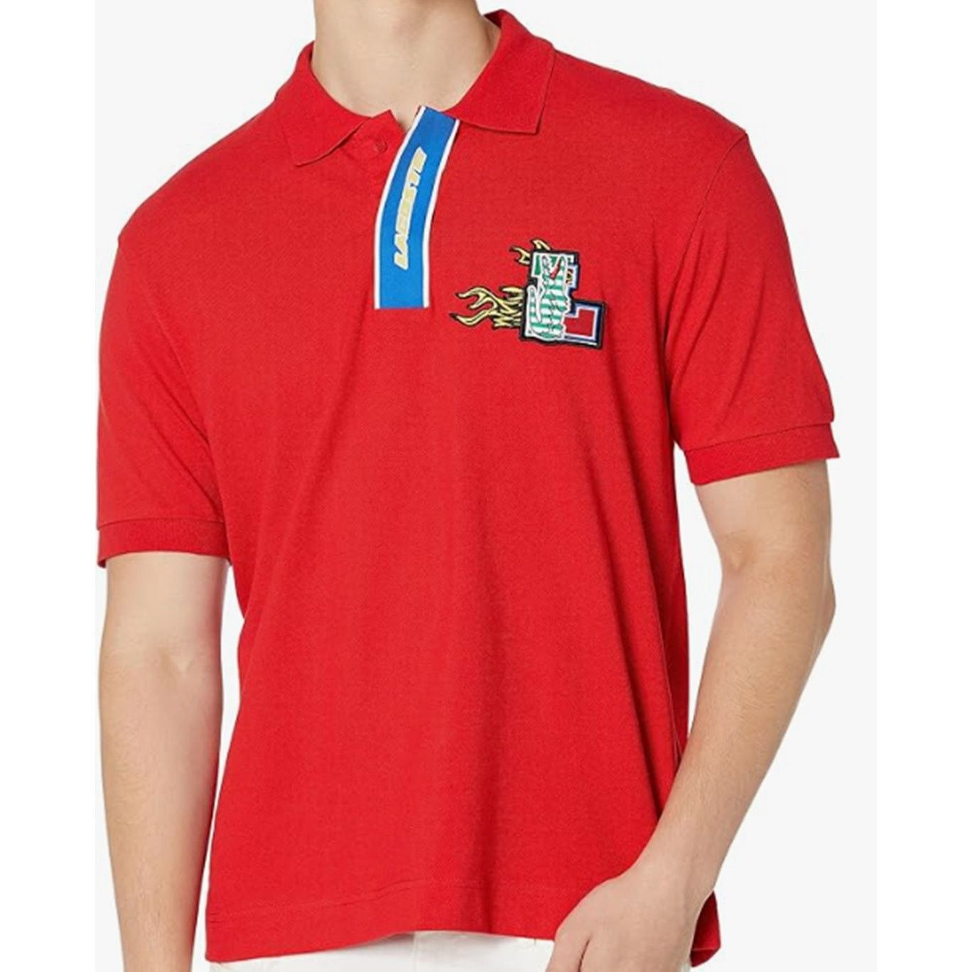 Lacoste Lacoste Men's Contrast Placket and Crocodile Badge Polo 3XL Size US XXL / EU 58 / 5 - 1 Thumbnail