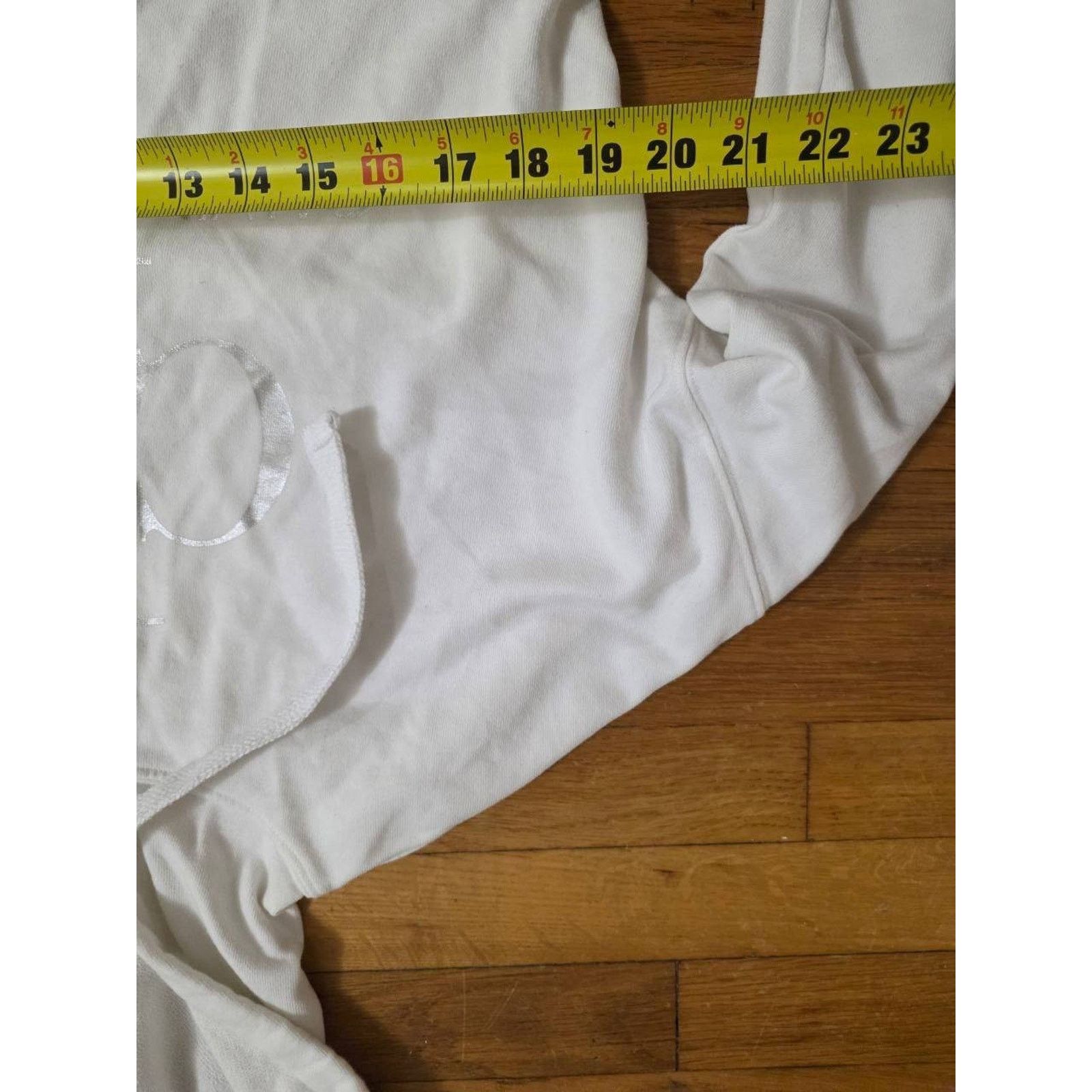 Calvin Klein Calvin Klein Crop Light-Weight Hoodie White Small A001182 Size S / US 4 / IT 40 - 9 Thumbnail