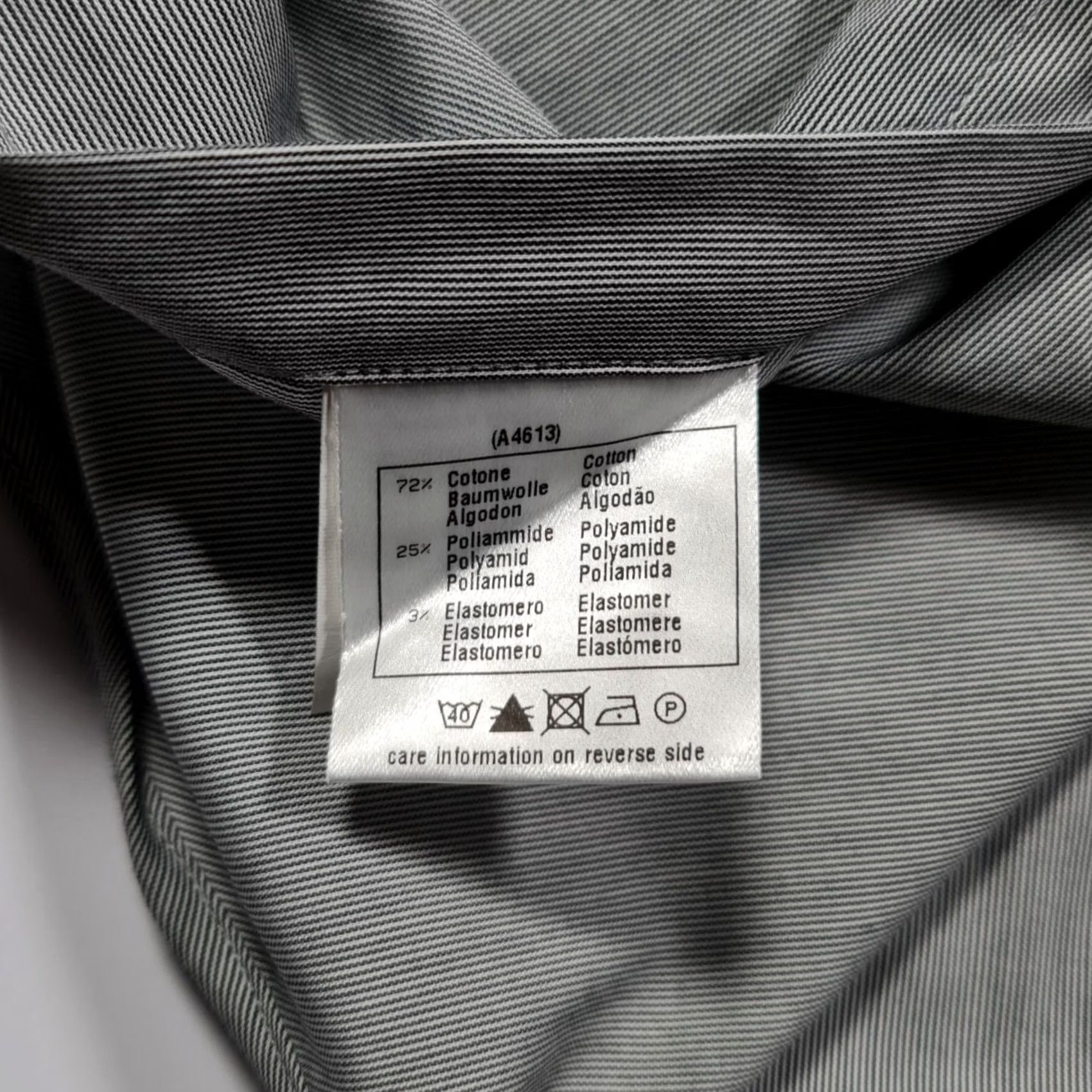 Vintage Robert Friedman Mens Shirt Grey 2XL Button-Up Long Sleeve Collared Knit Stretch Casual Formal Business Size US XXL / EU 58 / 5 - 8 Thumbnail