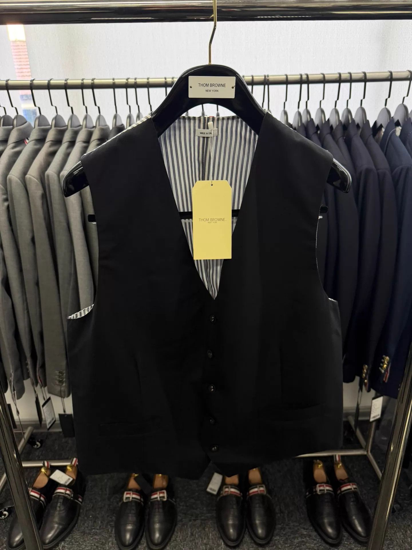 Thom Browne Thom Browne Rare Black Wool Waistcoat MTM Size4 Size US XL / EU 56 / 4 - 1 Thumbnail