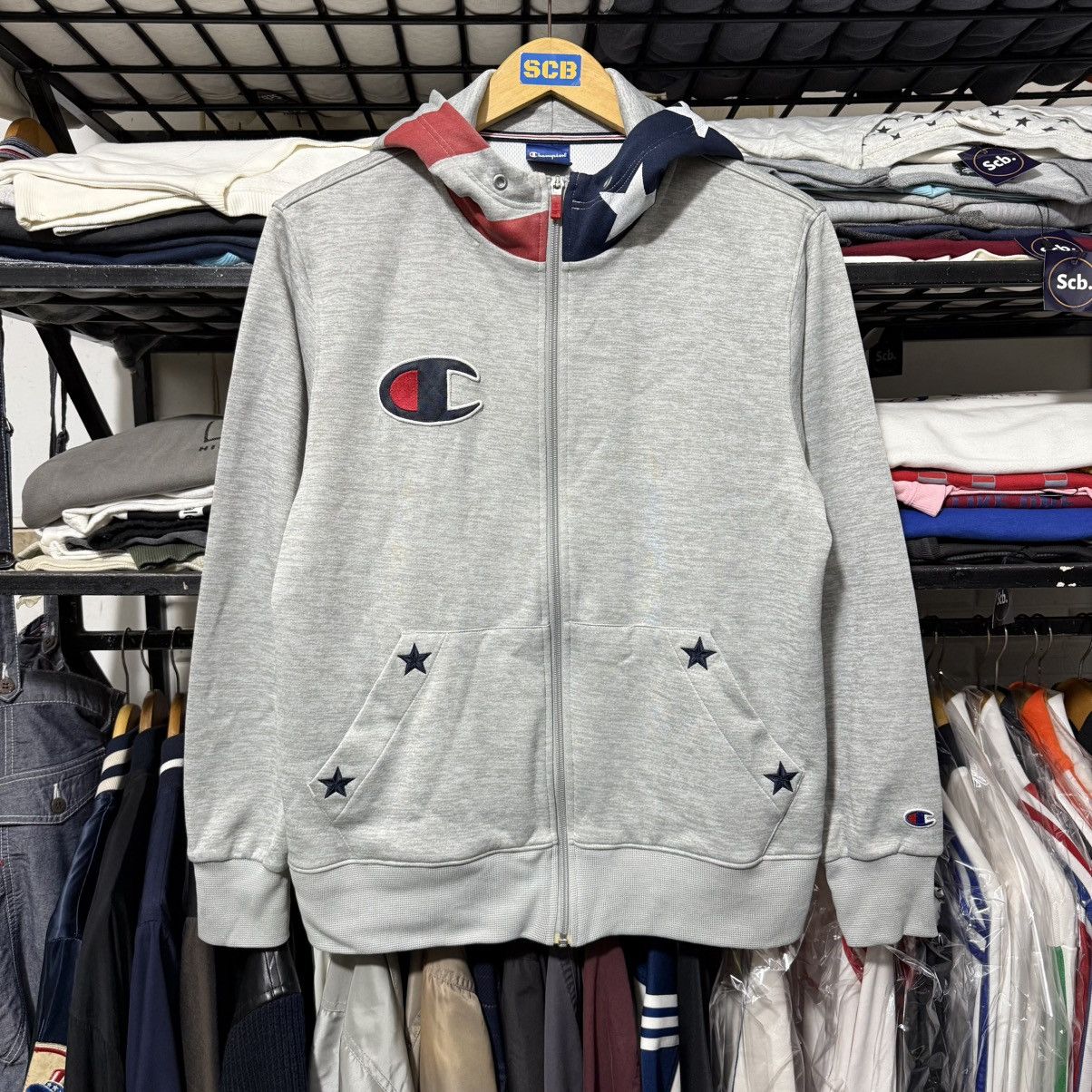 Vintage Vintage champion jaspo american flag ziphoodie Size US S / EU 44-46 / 1 - 1 Thumbnail