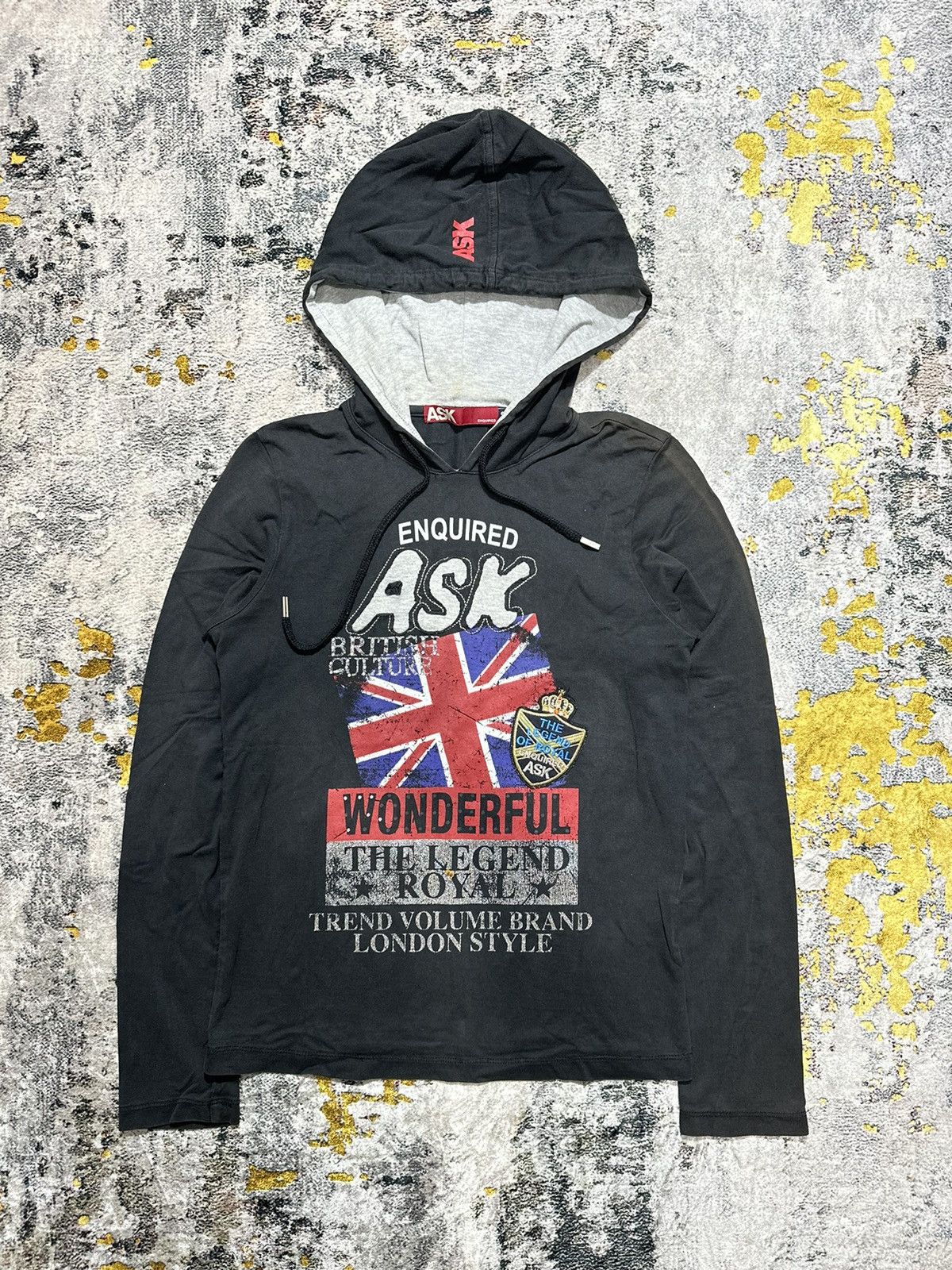 CRAZY FADED ASK ENQUIRED BRITISH LONDON POEM LGB STYLE
