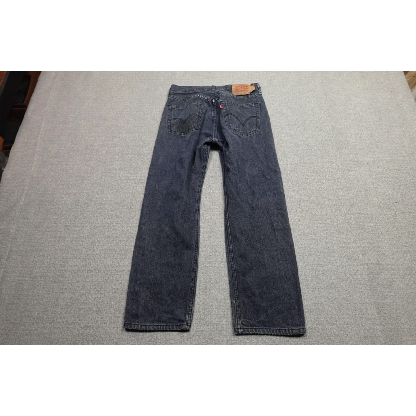 Levi's Levi's 501 Jeans Mens Regular 30x27 Blue Button Fly Denim Red Tab Size US 30 / EU 46 - 5 Thumbnail