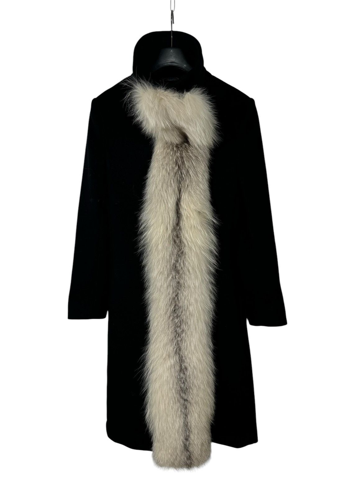 Sportmax Sportmax Defile Wool Coat Finland Fox Fur Trim size US2 IT36 Size XS / US 0-2 / IT 36-38 - 9 Thumbnail