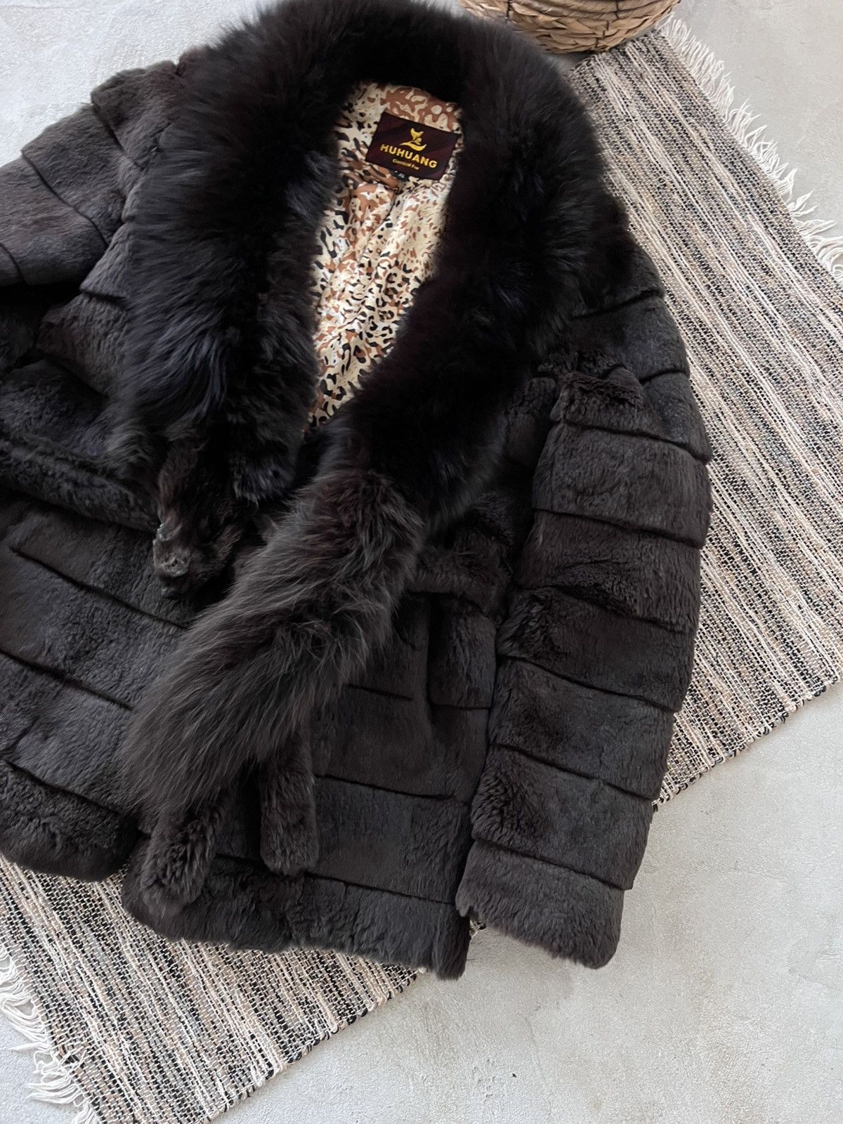 Japanese Brand Vintage Lynx Fur Coat Avantgarde Y2K Dark Grey Green Tint Size M / US 6-8 / IT 42-44 - 8 Thumbnail
