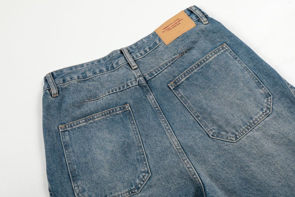 Vintage American retro washed gradient curved jeans for men Size US 32 / EU 48 - 5 Thumbnail