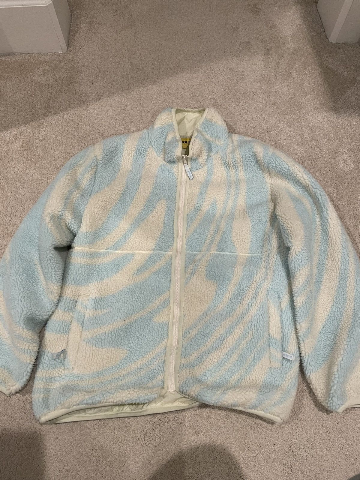 image of Golf Wang Fw 2021 Melted Sherpa Fleece in Offwhite, Men's (Size Large)