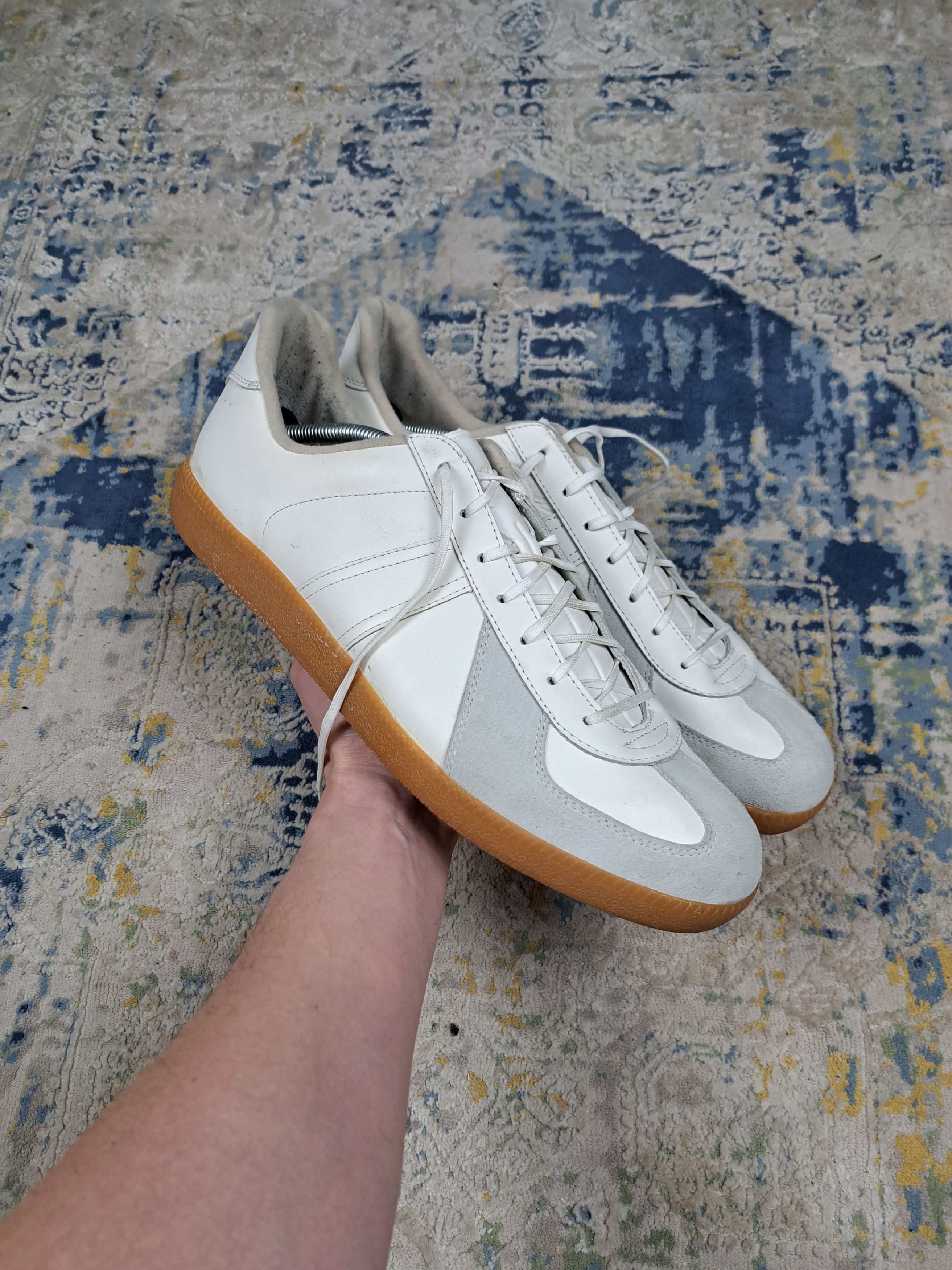 image of 15Usog Bundeswehr Bw Sport Gats Sneakers Samba Replica in White, Men's