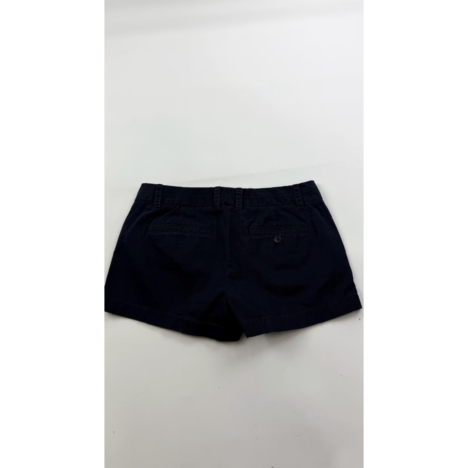 J.Crew J.Crew Chino Shorts Womens 6 Navy Blue 100% Cotton Classic Summer Casual Pockets Cuffed Size 28" / US 6 / IT 42 - 4 Thumbnail