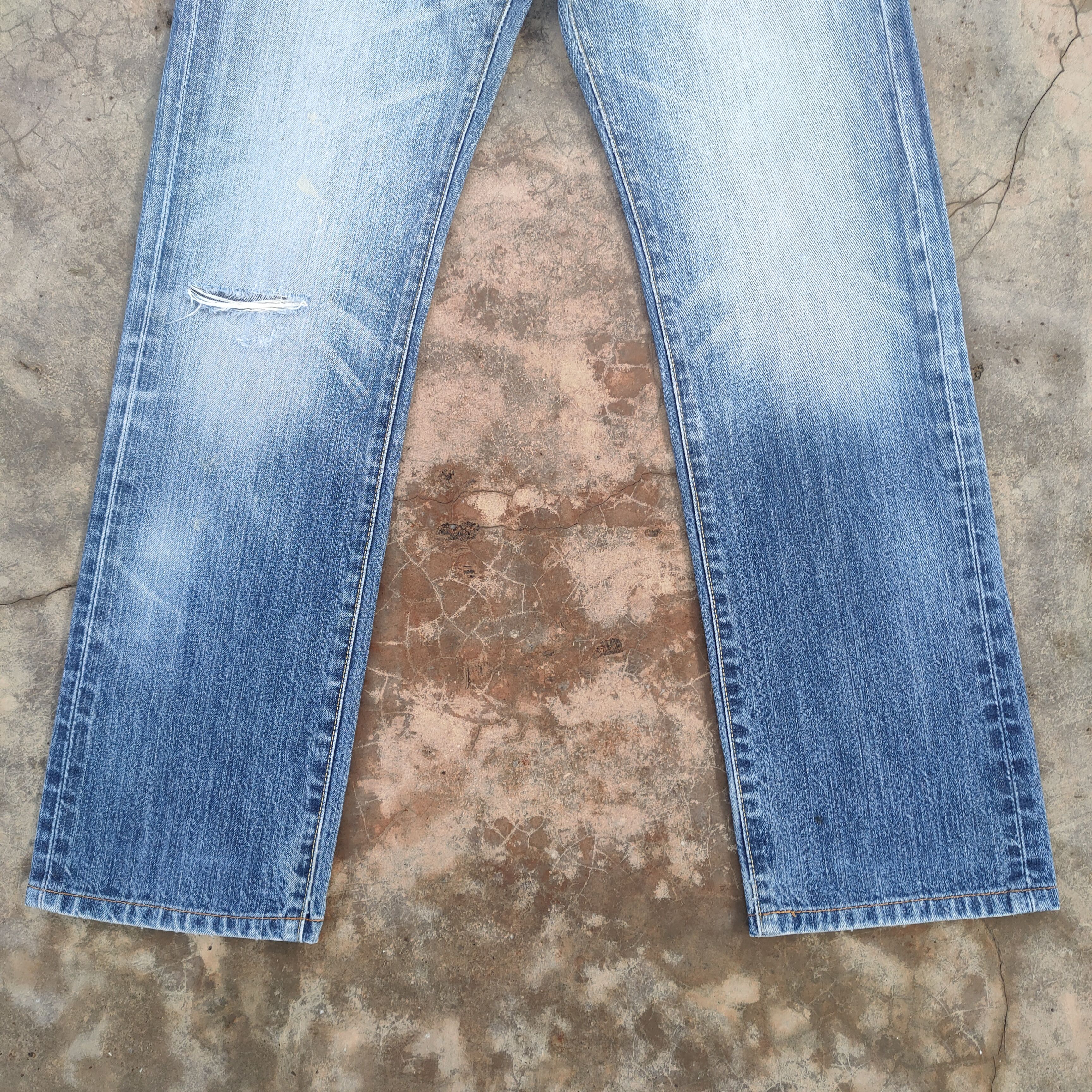 Japanese Brand vintage japanese uj faded jeans denim pants Size US 29 - 5 Thumbnail