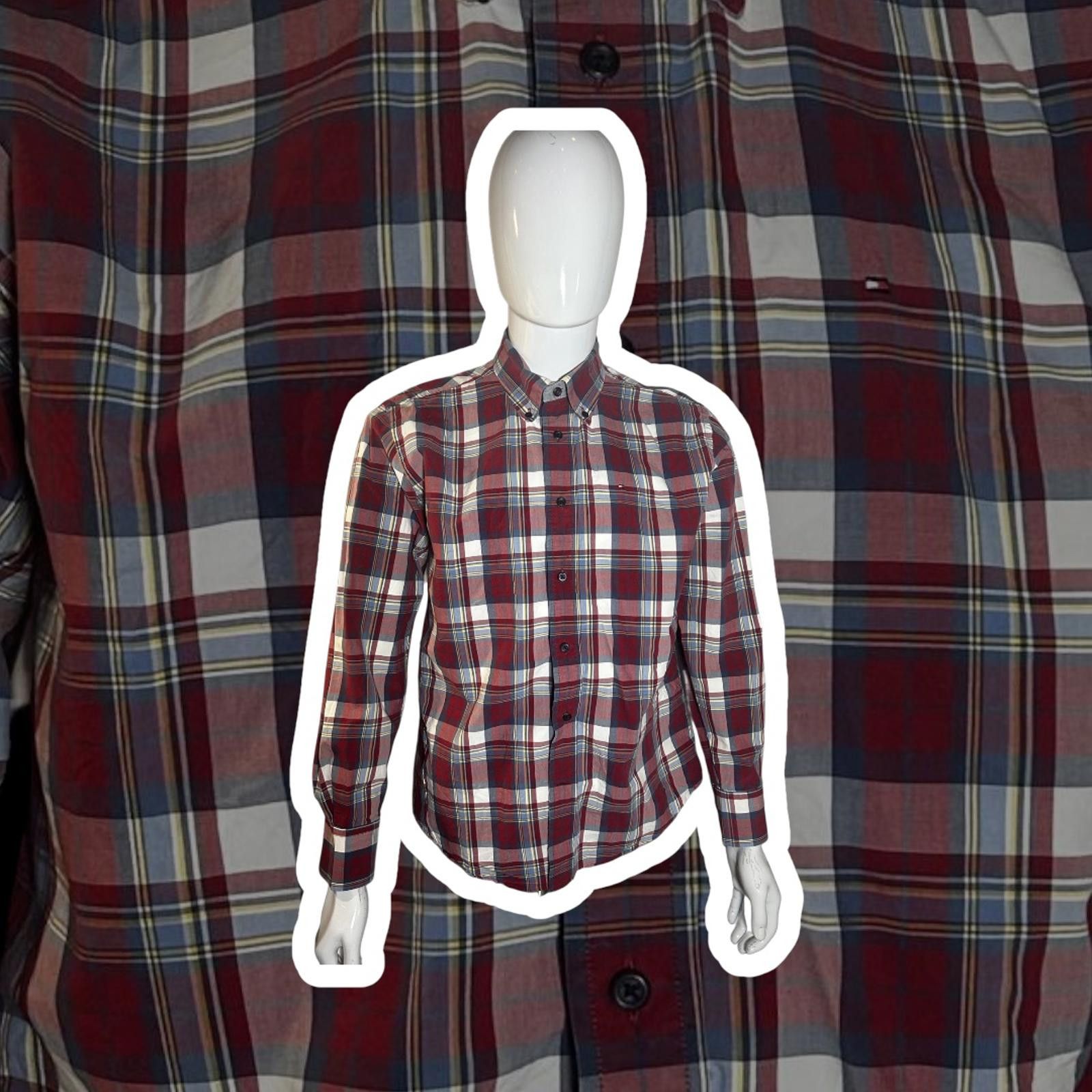 Tommy Hilfiger Men's Heritage Poplin Check Shirt - Size M