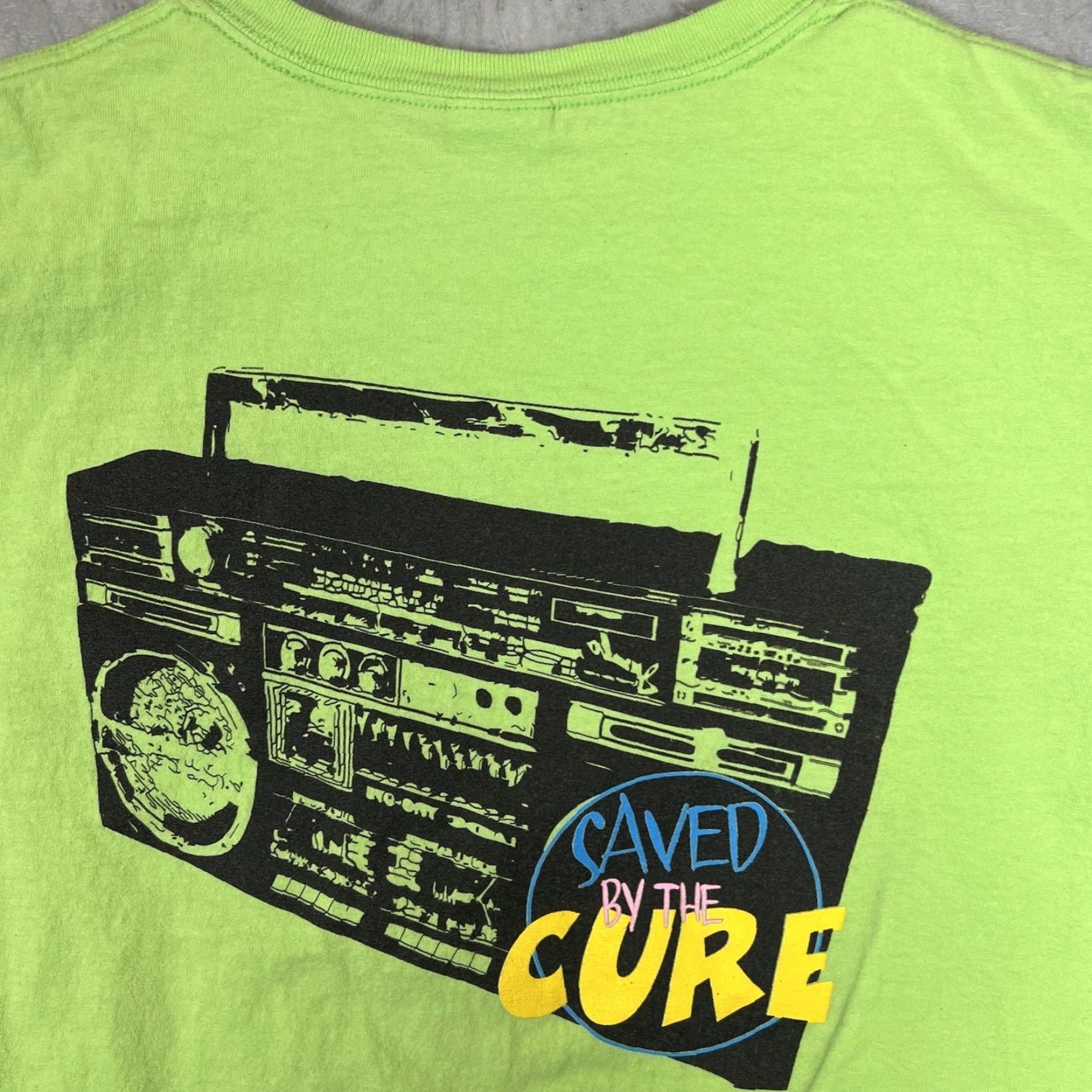 Anvil A1 Relay For Life Is All That Saved By The Cure T Shirt Adult Medium Green Mens Size US M / EU 48-50 / 2 - 7 Thumbnail