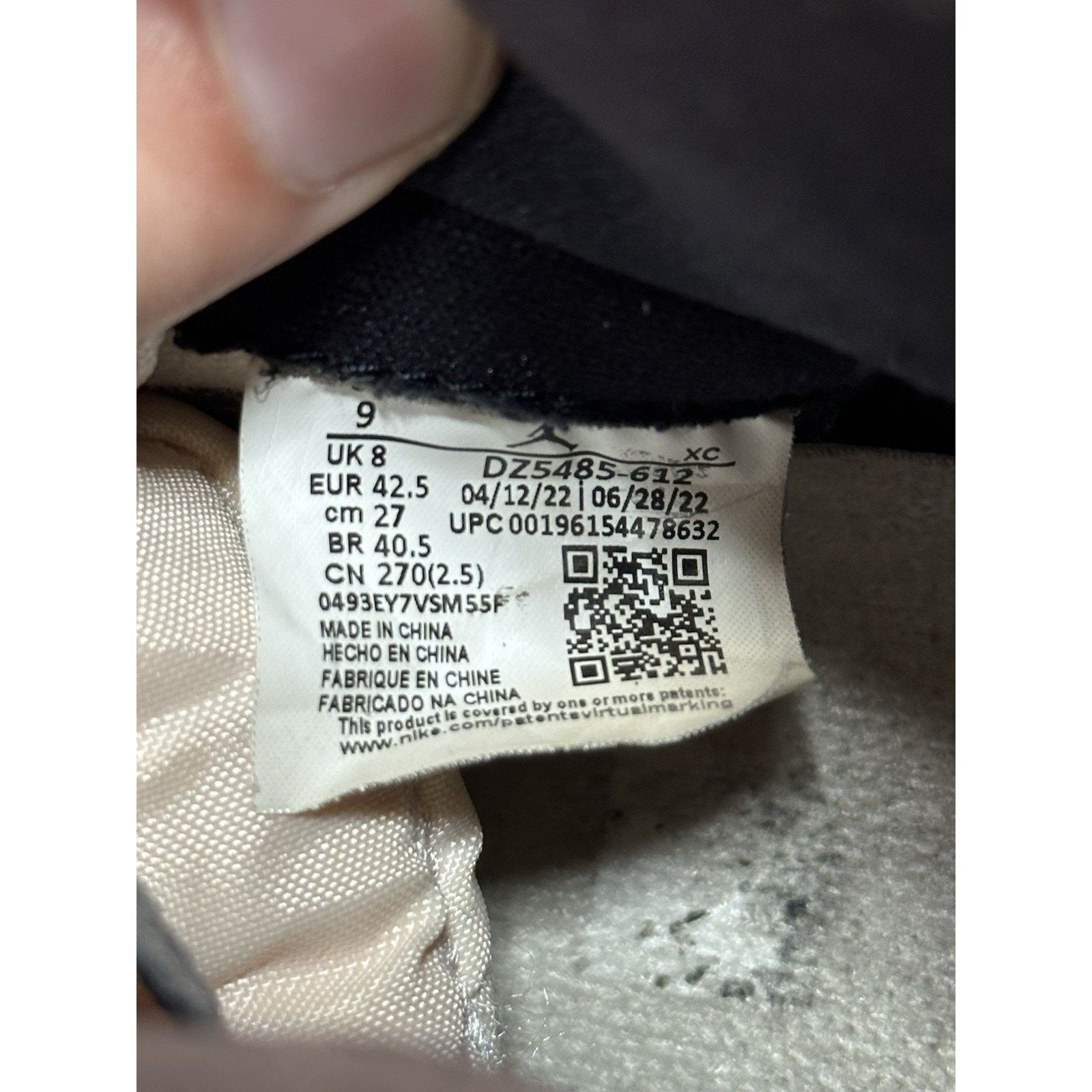 Jordan Brand Jordan 1 Retro High Chicago Reimagined Lost & Found - Size 9 Size US 9 / EU 42 - 7 Thumbnail