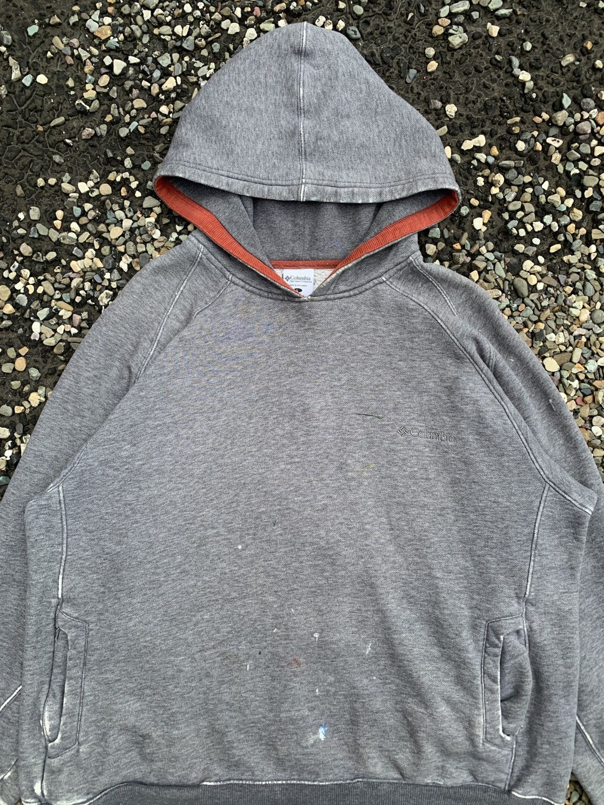 Columbia Columbia Sportswear Distressed Pullover Hooded Sweatshirt Size US L / EU 52-54 / 3 - 2 Thumbnail