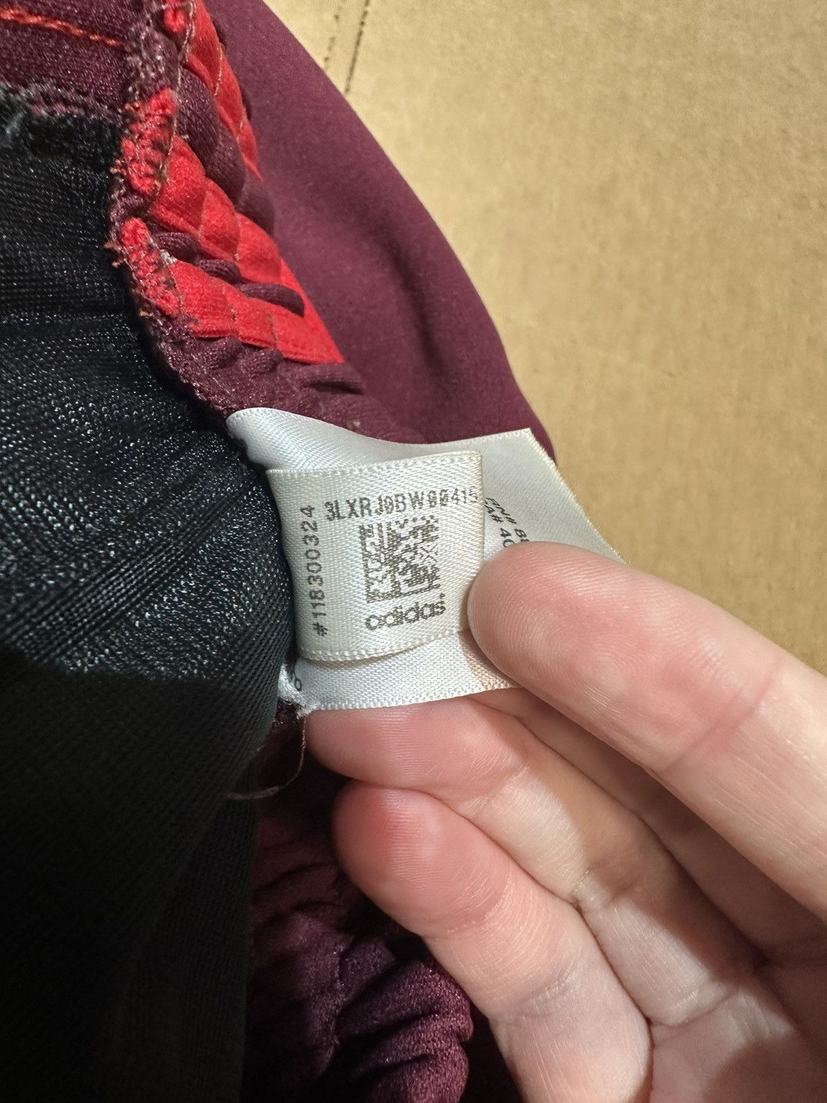 Adidas Adidas Yeezy Calabasas Maroon Burgundy Track Pants Size US 27 - 8 Thumbnail