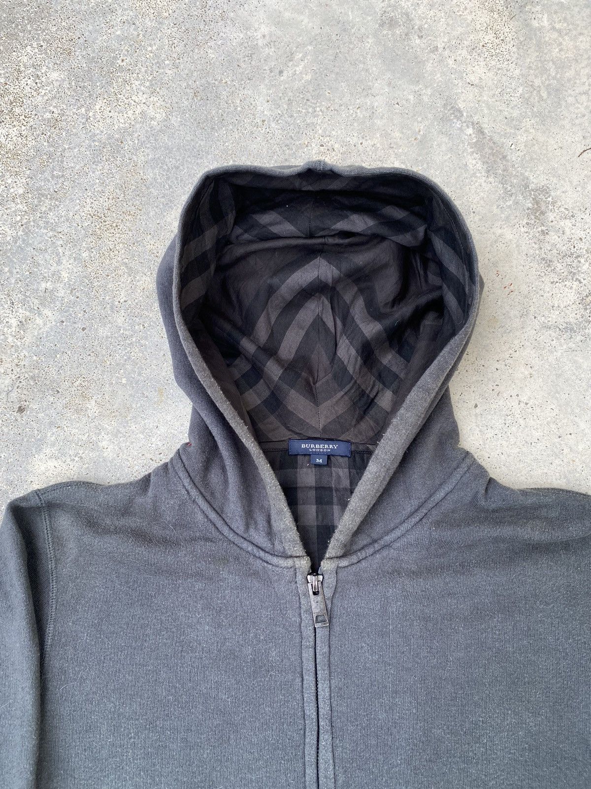 Burberry Vintage Burberry Zip Up Faded Hoodie Size US M / EU 48-50 / 2 - 2 Thumbnail