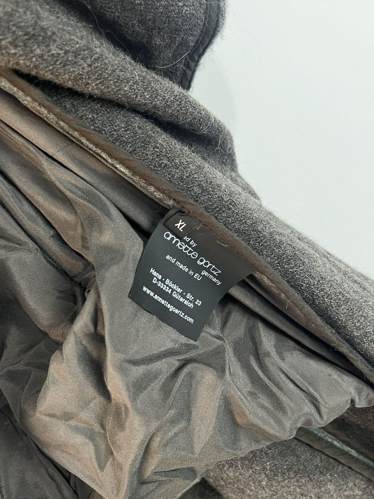 Annette Gortz Annette Gortz Schurwolle Mohair Coat Size XL / US 12-14 / IT 48-50 - 12 Thumbnail