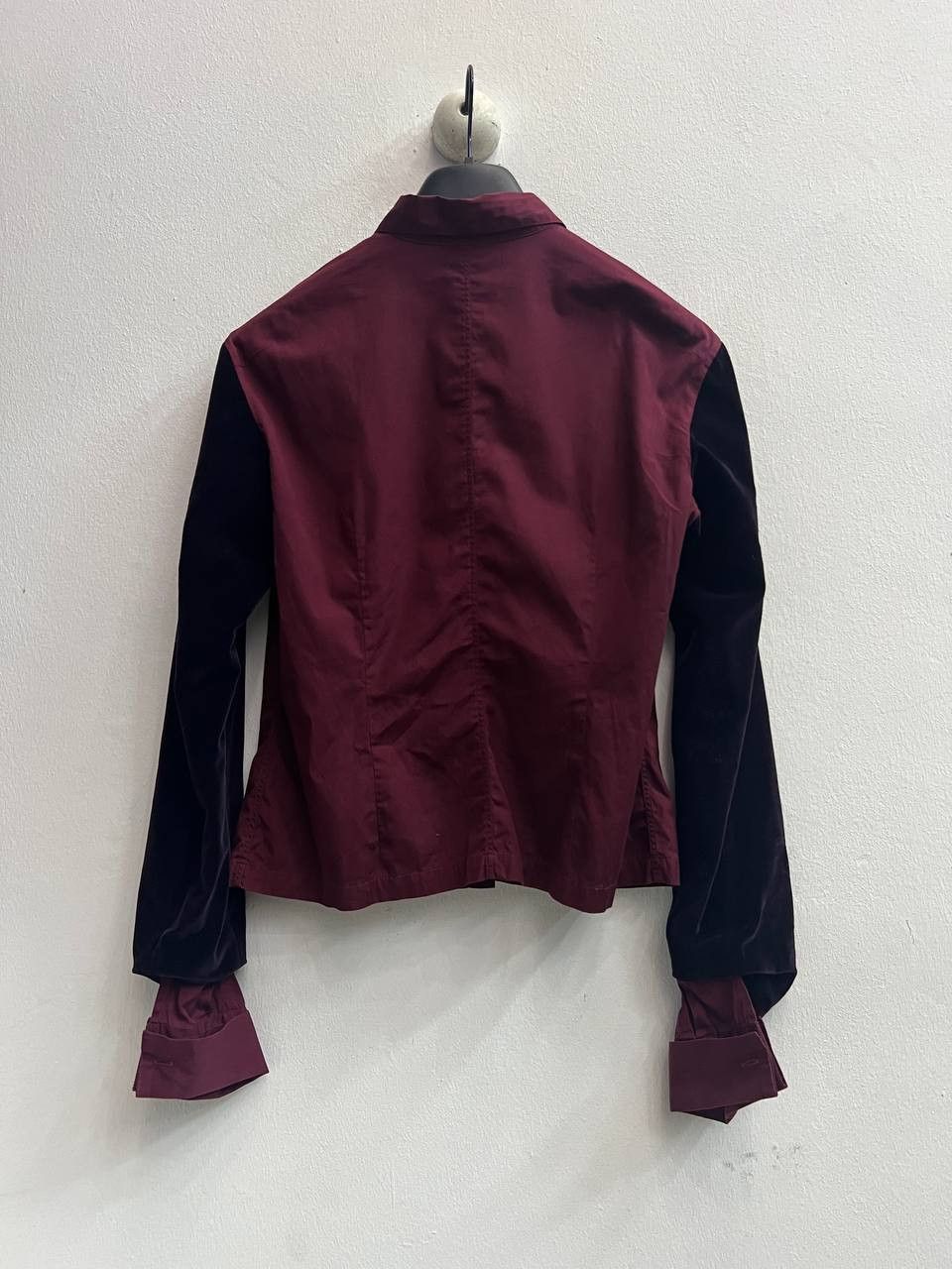 Dries Van Noten 90s Dries Van Noten Velvet Sleeve Shirt Size US S / EU 44-46 / 1 - 2 Thumbnail