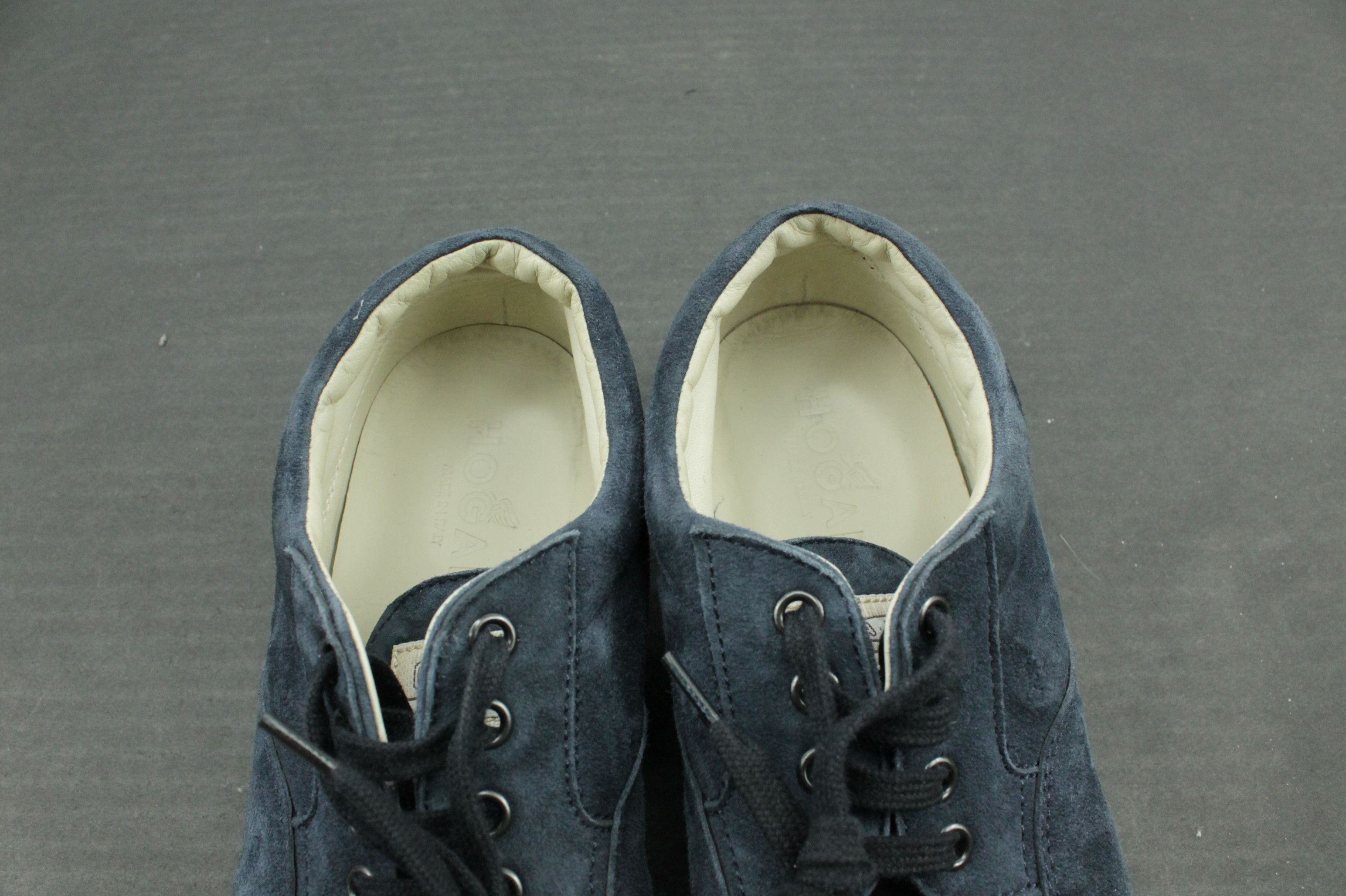 Hogan Hogan Blue Suede Traditional Low Top Lace Up Shoes Size US 8.5 / IT 38.5 - 11 Thumbnail