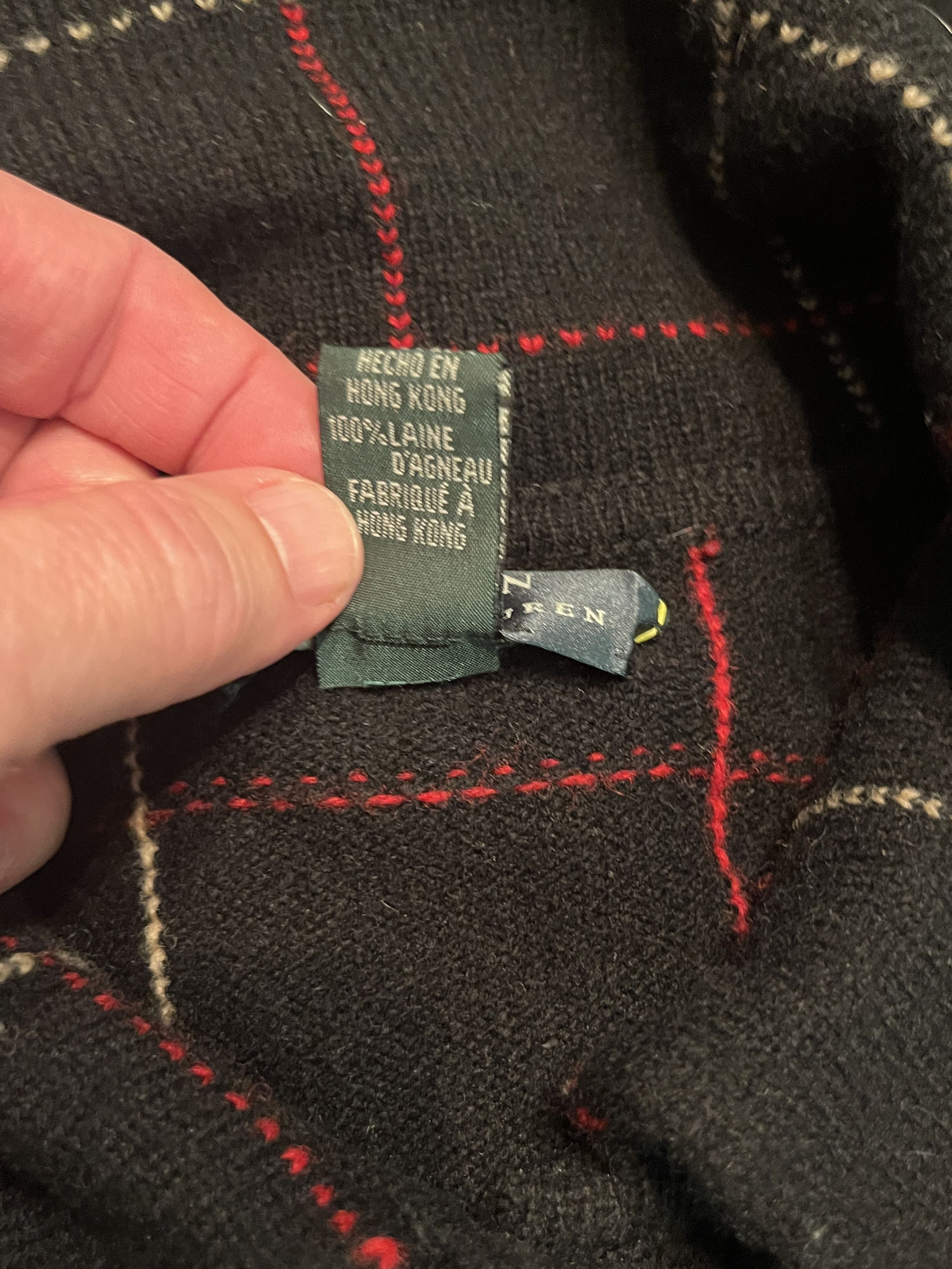 Polo Ralph Lauren Vtg Ralph Lauren 100% Lambswool Plaid Cardigan Jacket 3X Size US XXL / EU 58 / 5 - 10 Thumbnail