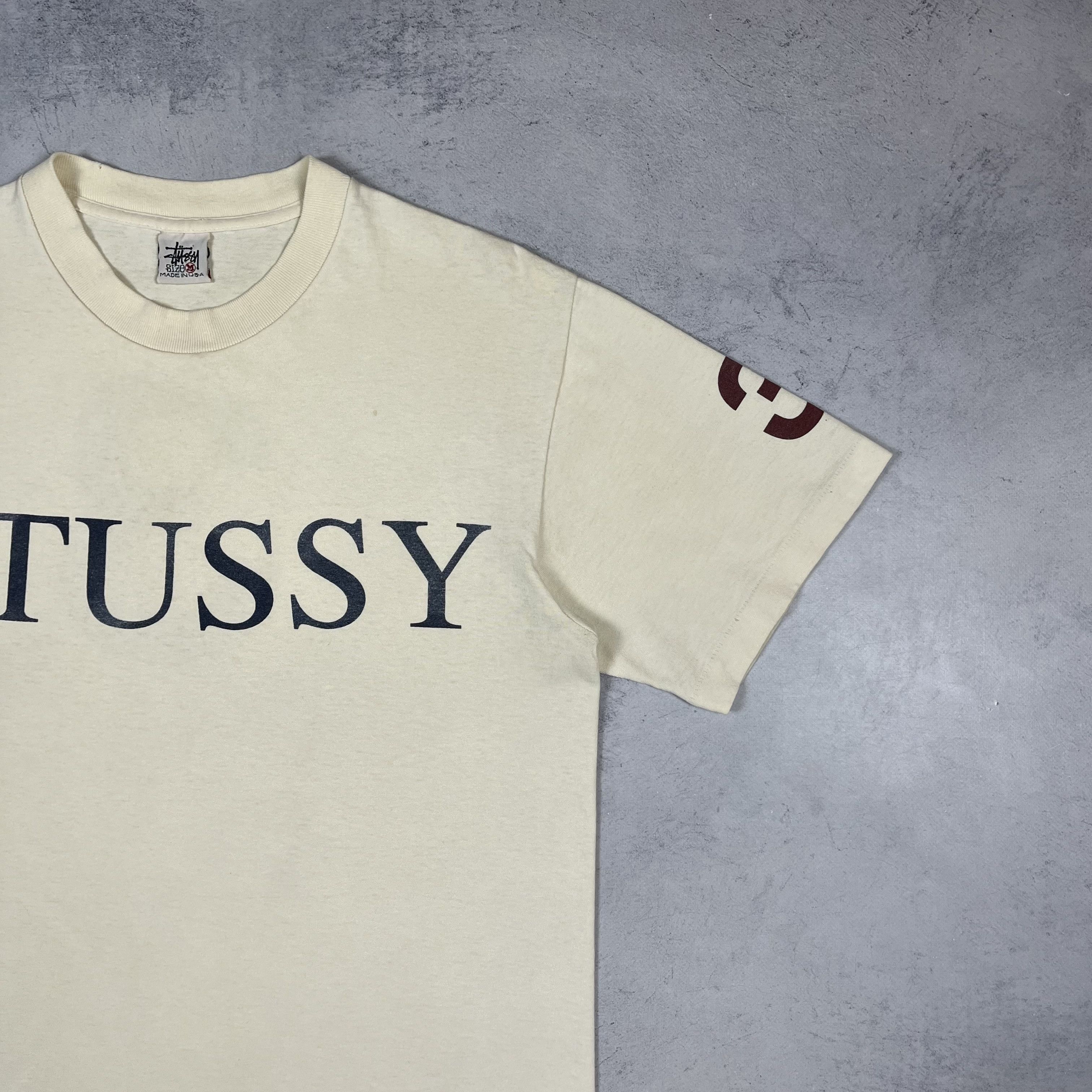 Stussy Vintage Stussy Y2K Big Logo T Shirt 80’s Size US M / EU 48-50 / 2 - 4 Thumbnail