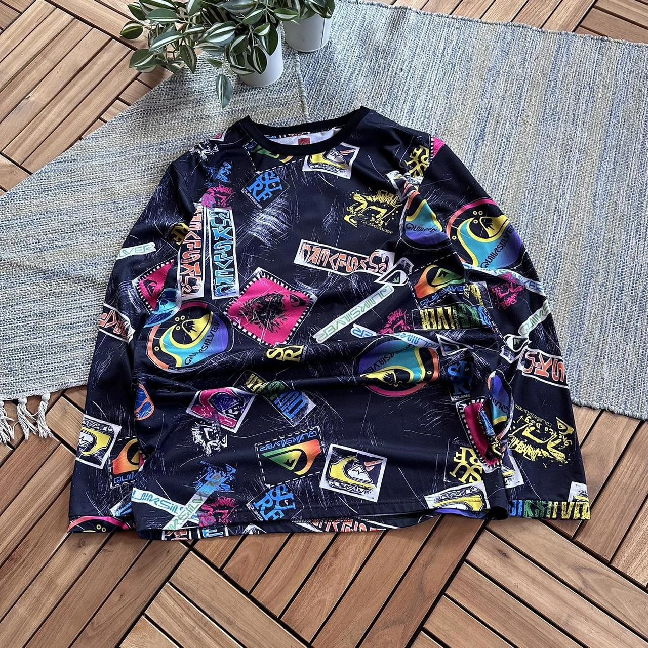 Quiksilver Vintage Y2K Quiksilver Surfcore Multi Track Long Sleeve Size US XL / EU 56 / 4 - 1 Thumbnail