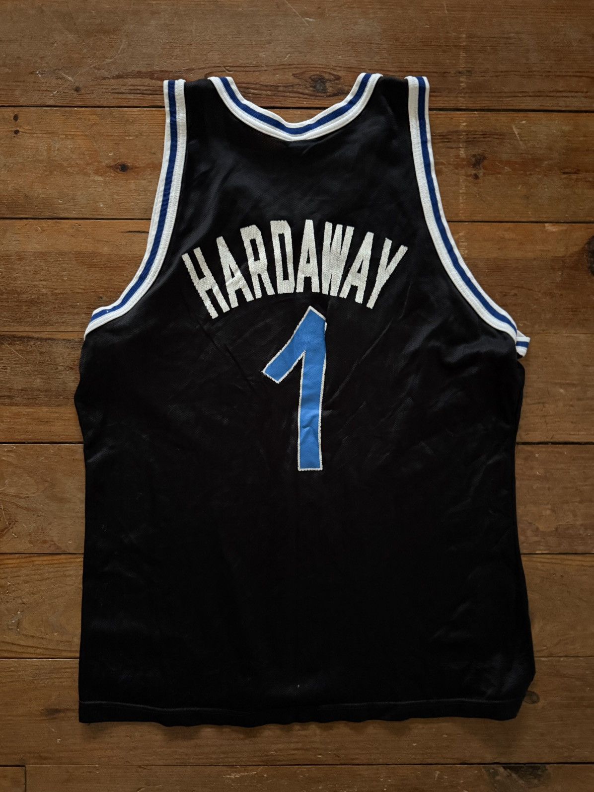 Vintage VINTAGE ORLANDO MAGIC PENNY HARDAWAY CHAMPION JERSEY Size US L / EU 52-54 / 3 - 4 Thumbnail