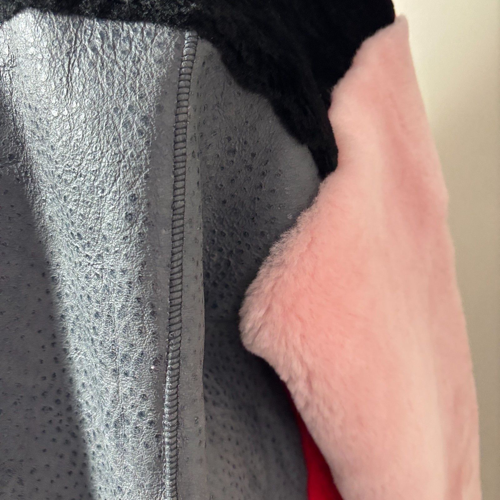 Other Rare Patchwork Shearling Jacket Bomber One Size Fits All NEW Size M / US 6-8 / IT 42-44 - 9 Thumbnail