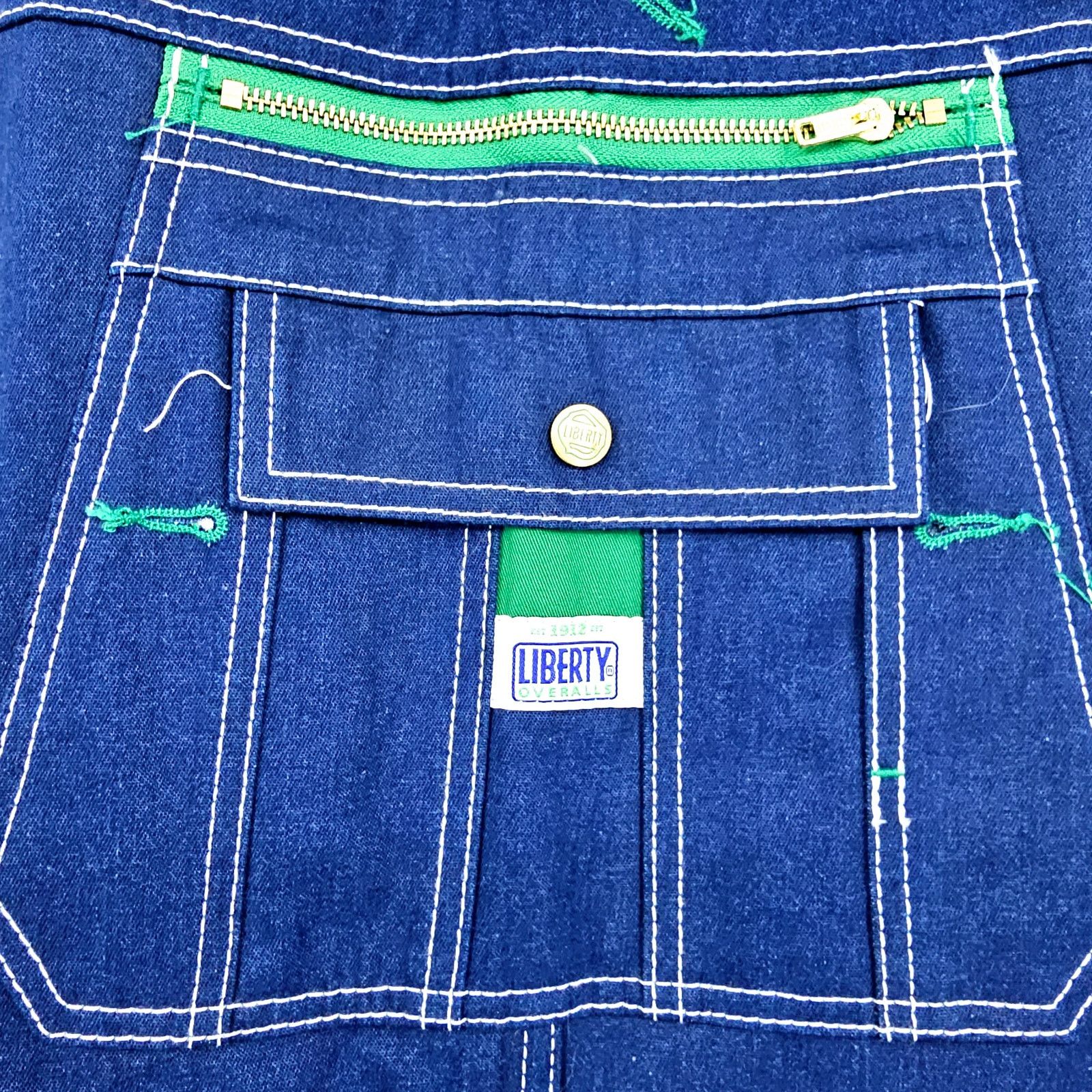 Liberty Liberty Bib Overalls Denim Dark Wash 100% Cotton 48x30 3225 Size US 44 / EU 60 - 3 Thumbnail