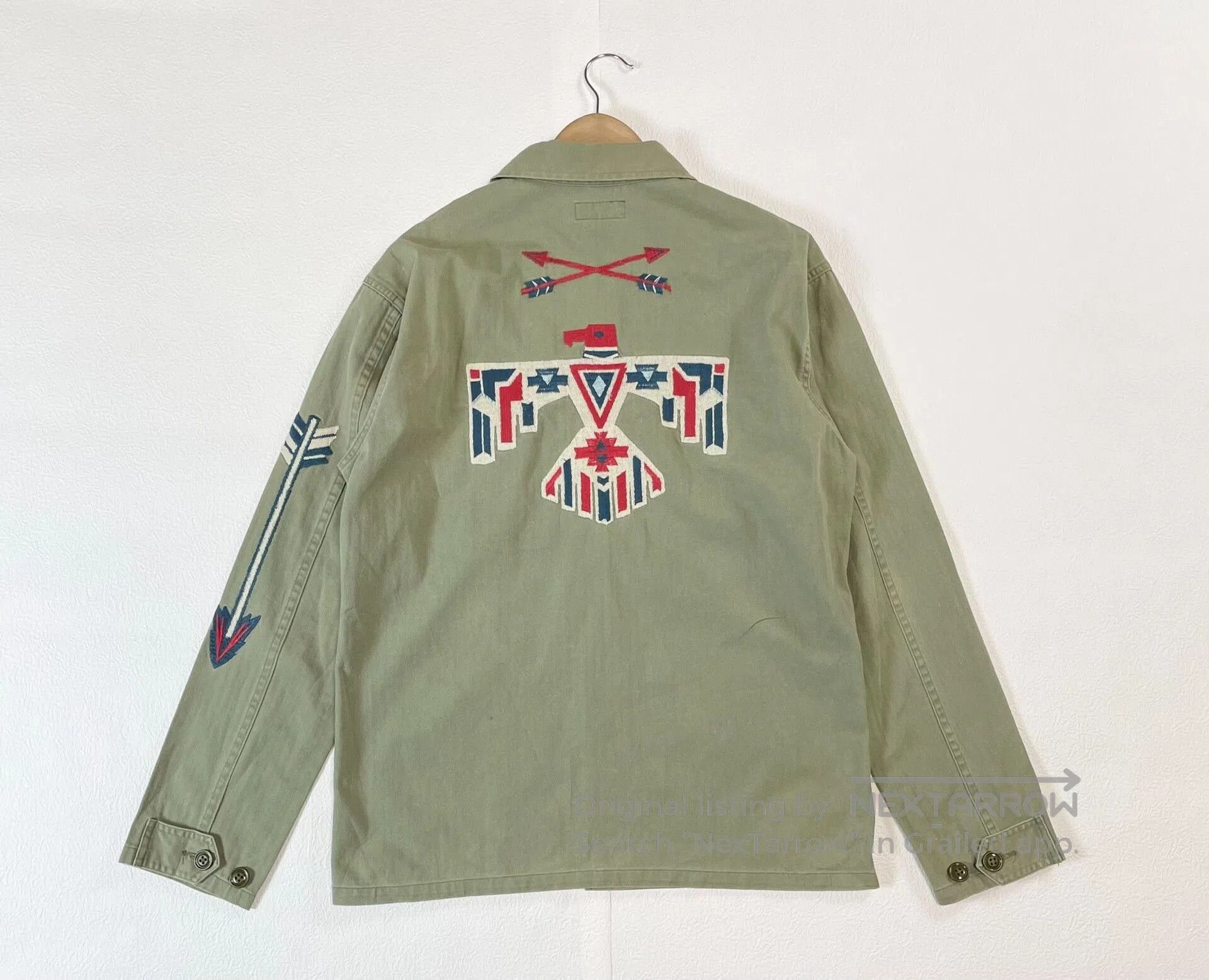 Polo Ralph Lauren embroidered herringbone work shirt jacket. Size US S / EU 44-46 / 1 - 2 Thumbnail