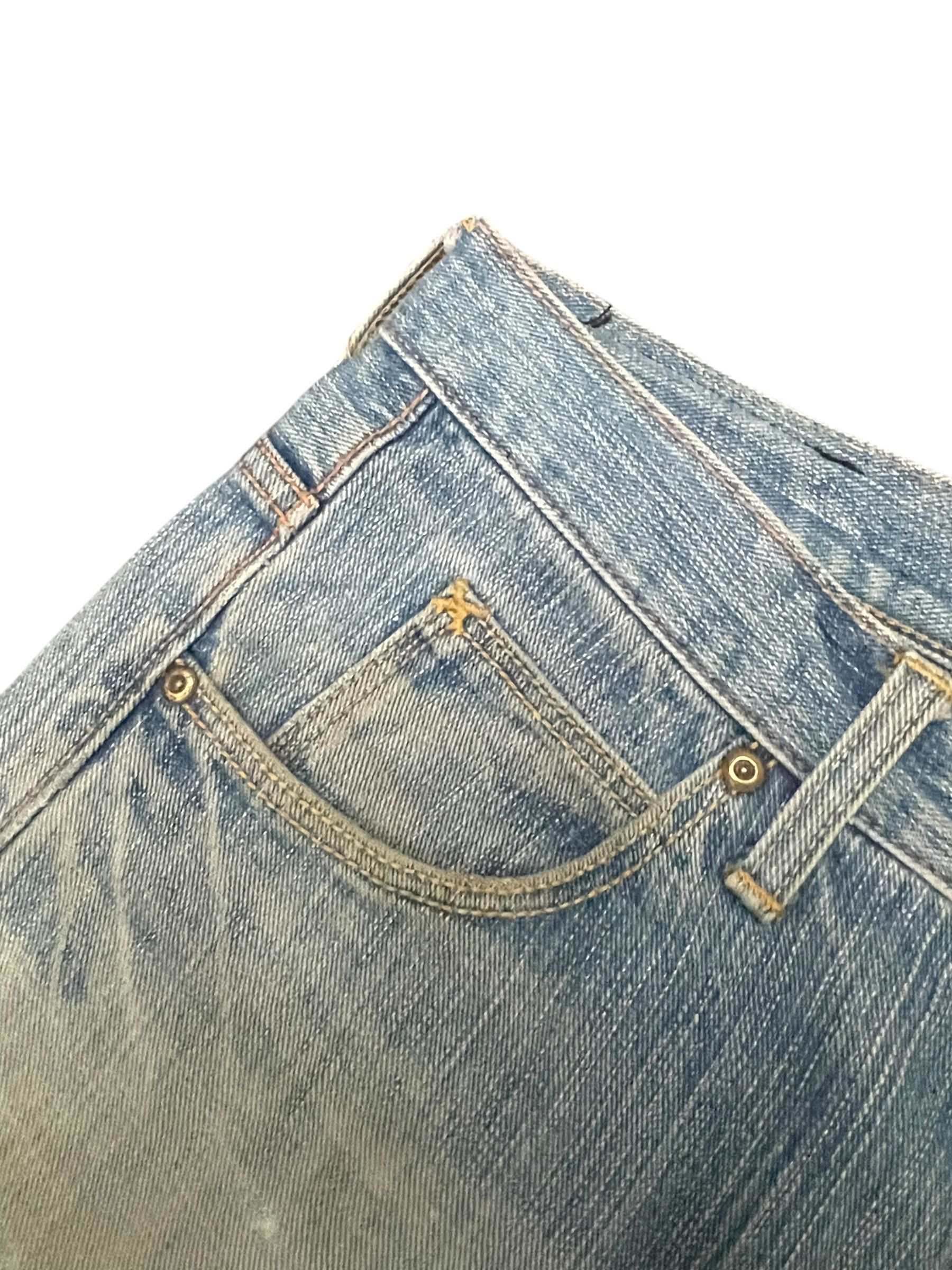 Lee Vintage Lee 101 Faded Distresed Patched Size US 32 / EU 48 - 4 Thumbnail